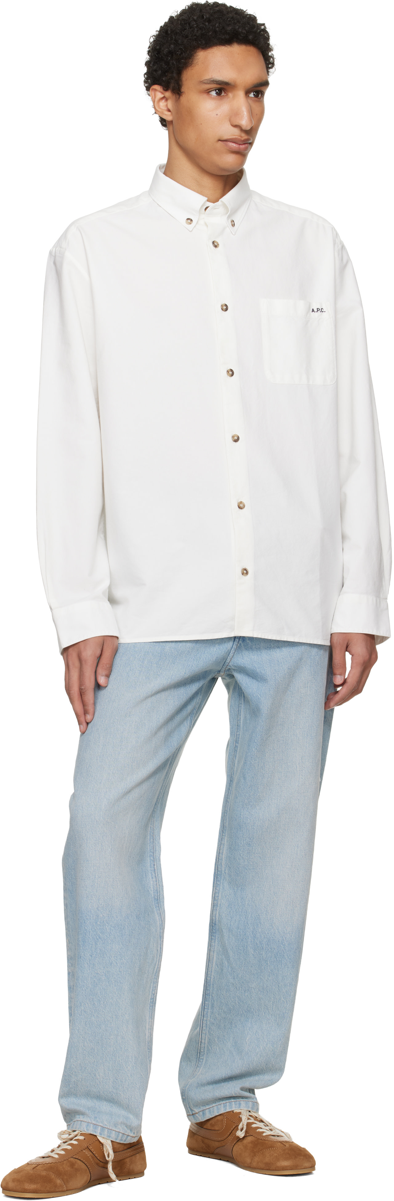 A.P.C. - Chemise Mateo blanc cassé