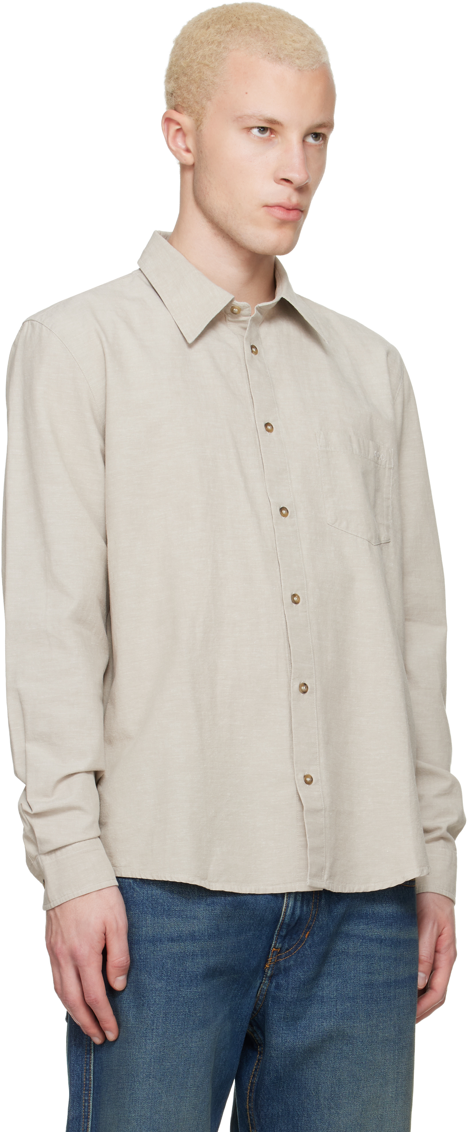 A.P.C. - トープ Harris シャツ