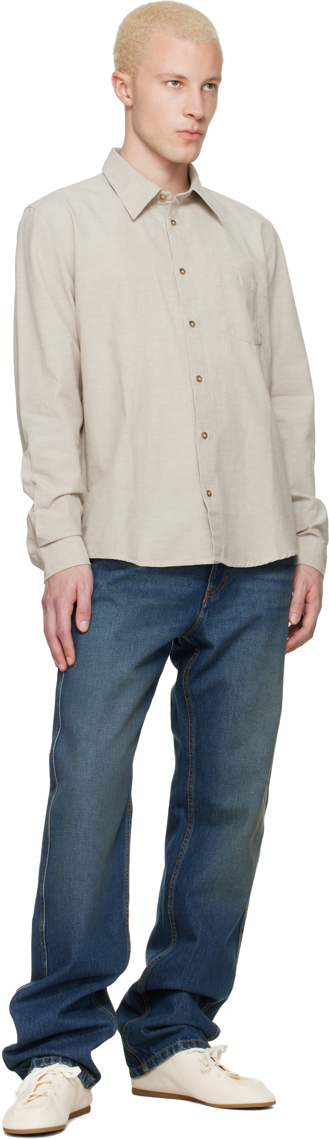 A.P.C. - トープ Harris シャツ