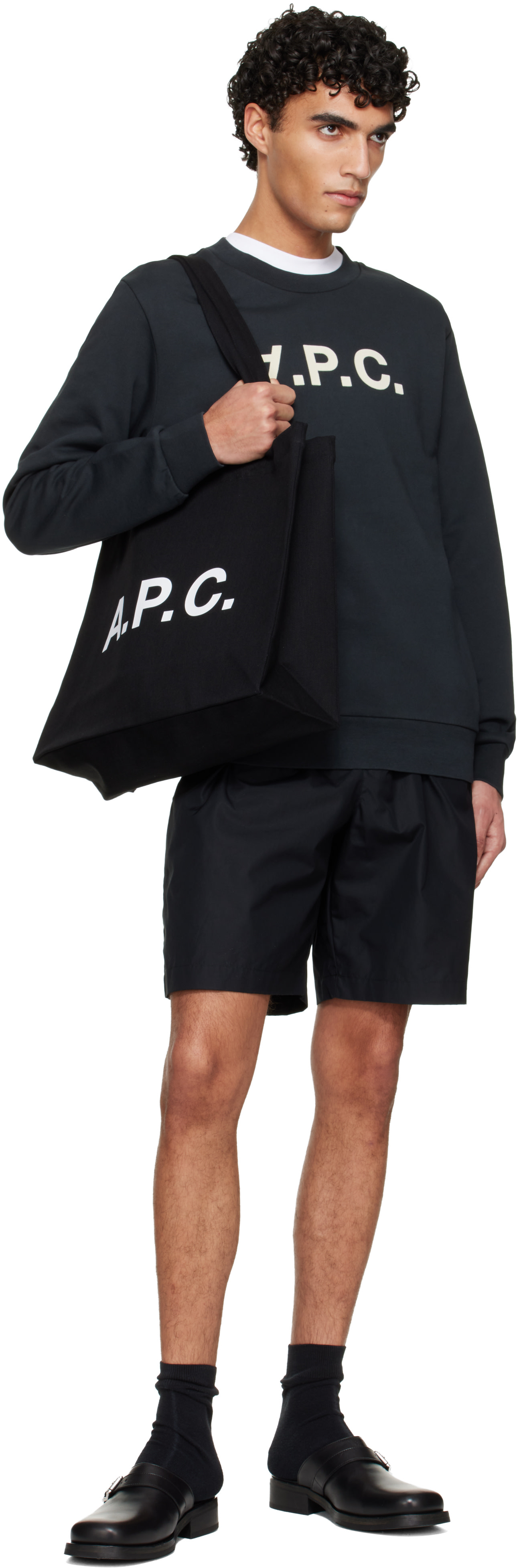 A.P.C. - Short noir en coton bio
