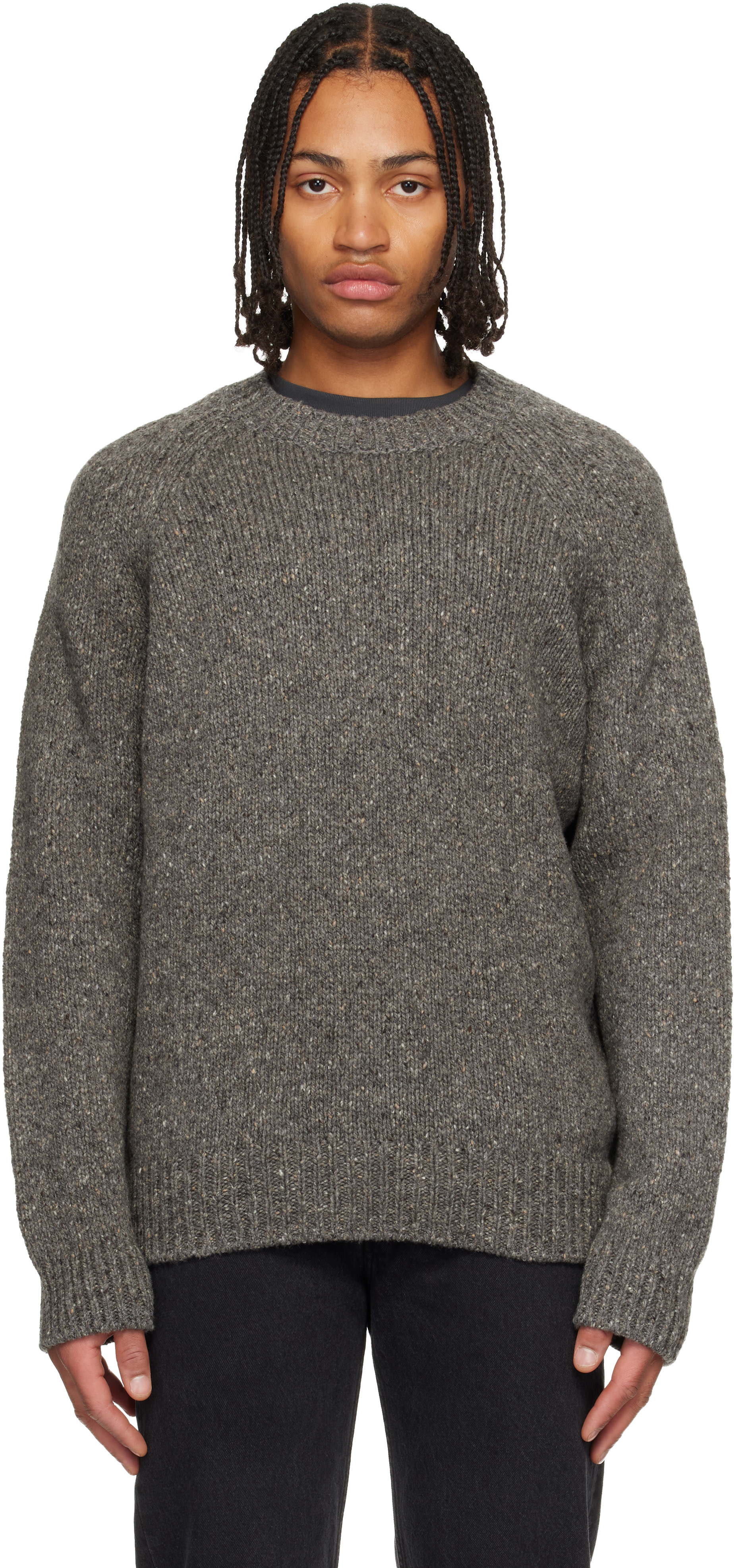 A.P.C. - Gray Harris Sweater