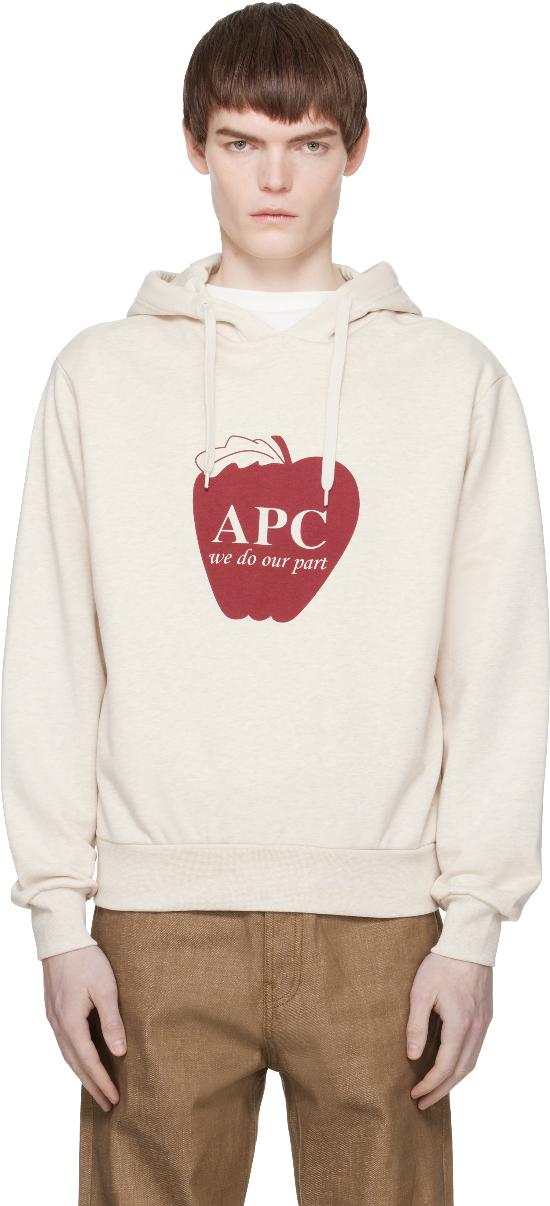 A.P.C. - 베이지 폼 후디