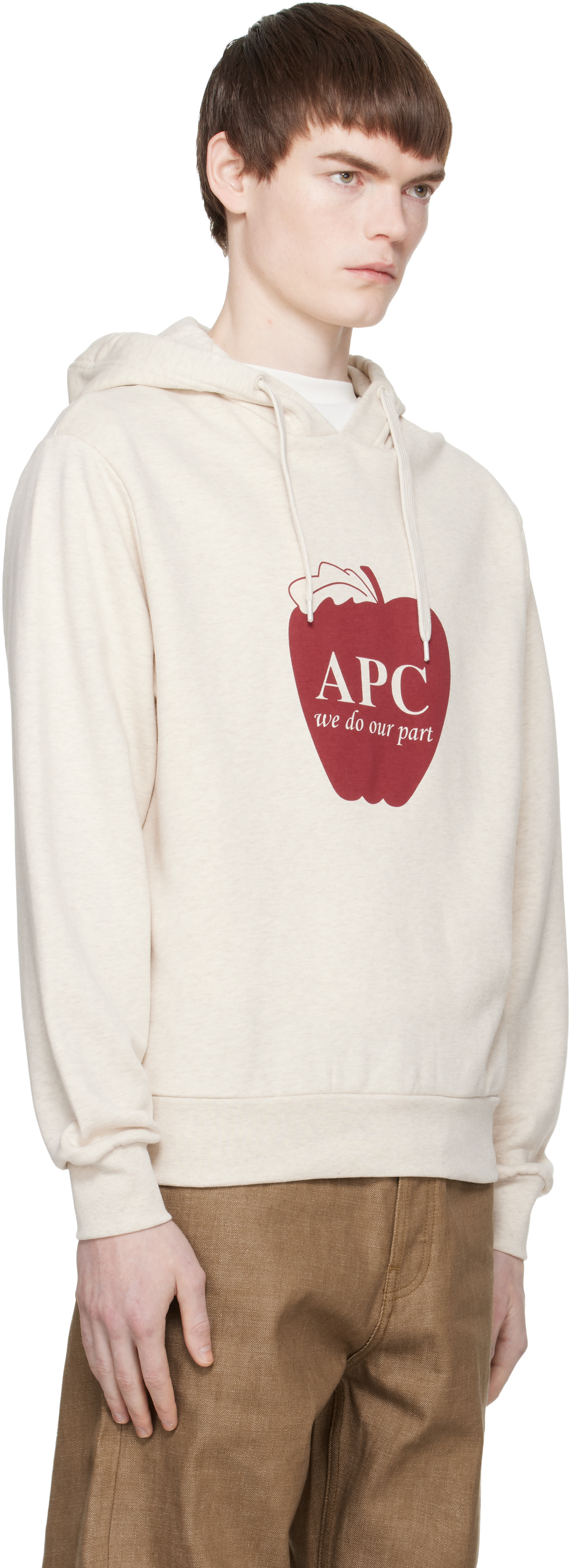 A.P.C. - 베이지 폼 후디