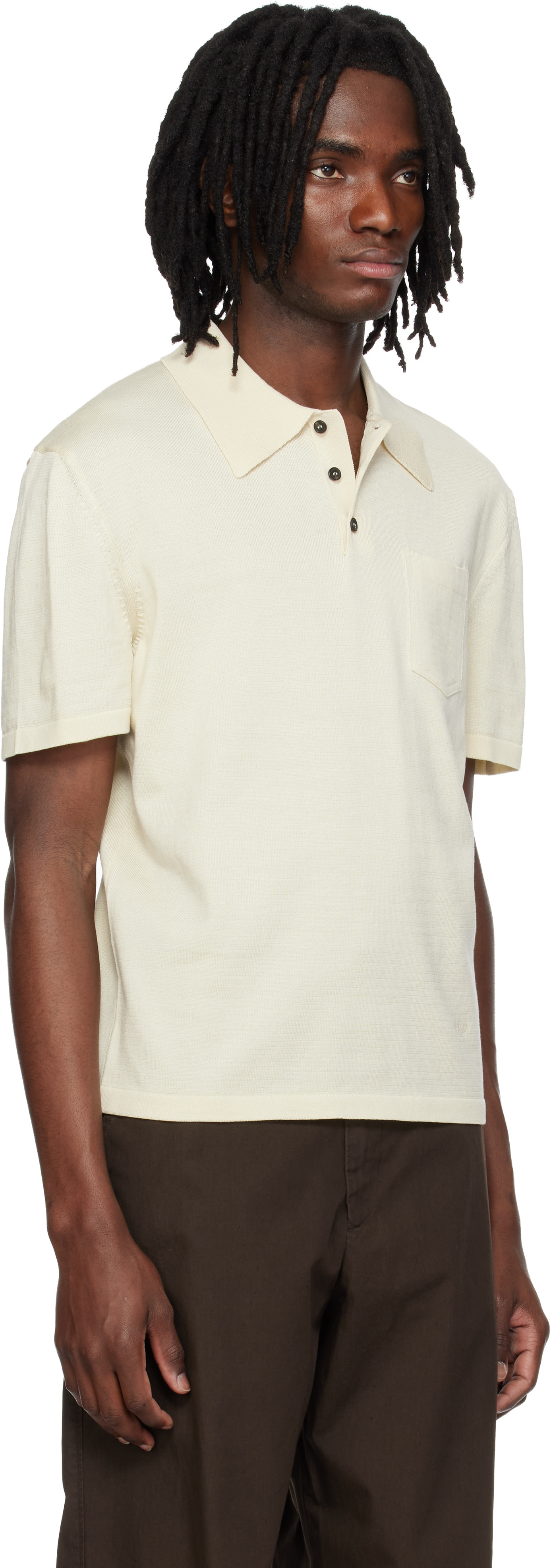 A.P.C. - Polo Colin blanc cassé