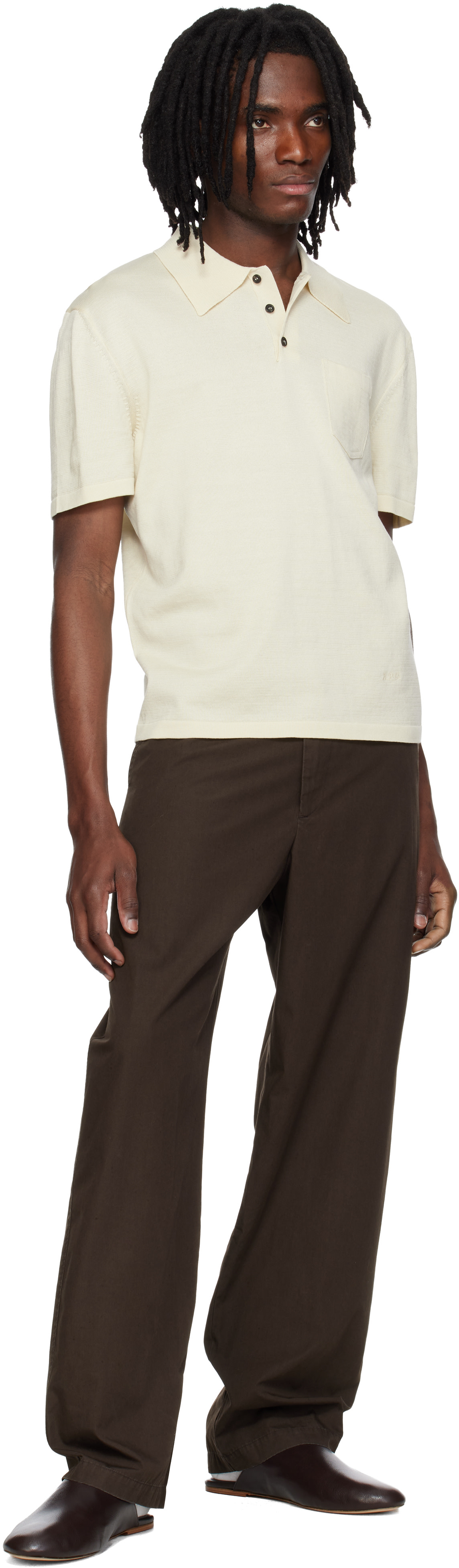 A.P.C. - Polo Colin blanc cassé