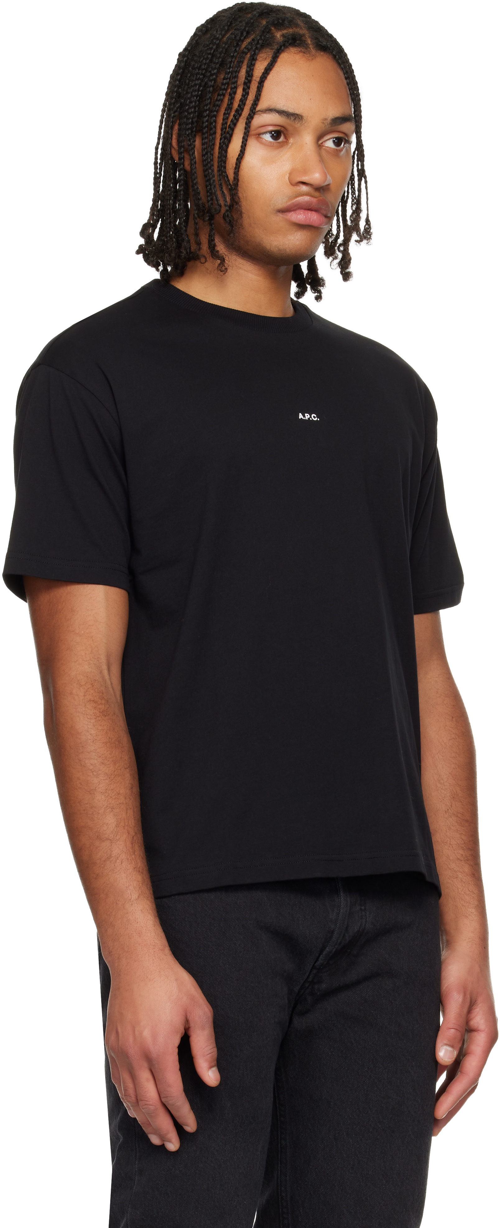 A.P.C. - ブラック Boxy Micro Logo Tシャツ