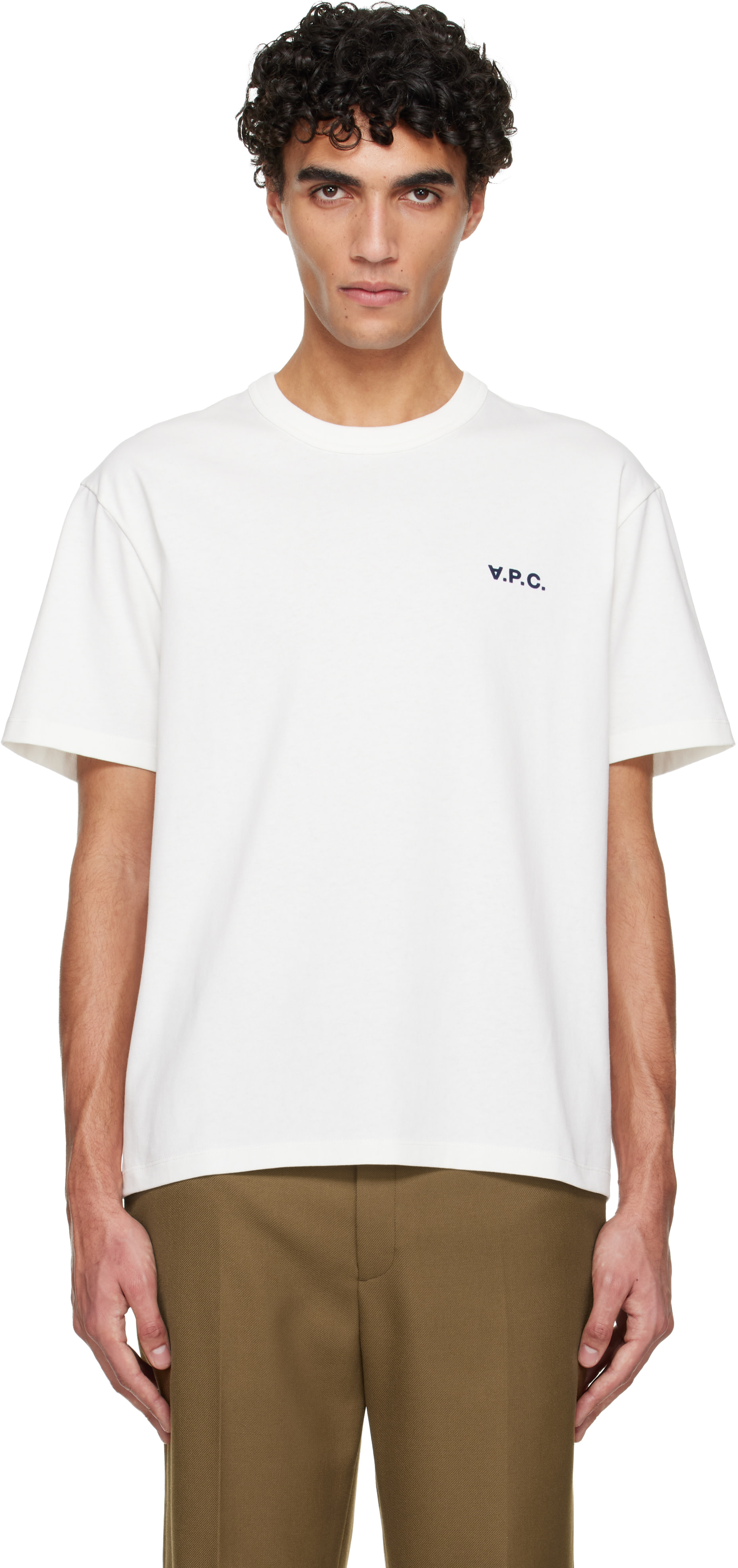 A.P.C. - 화이트 박시 쁘띠 VPC 티셔츠