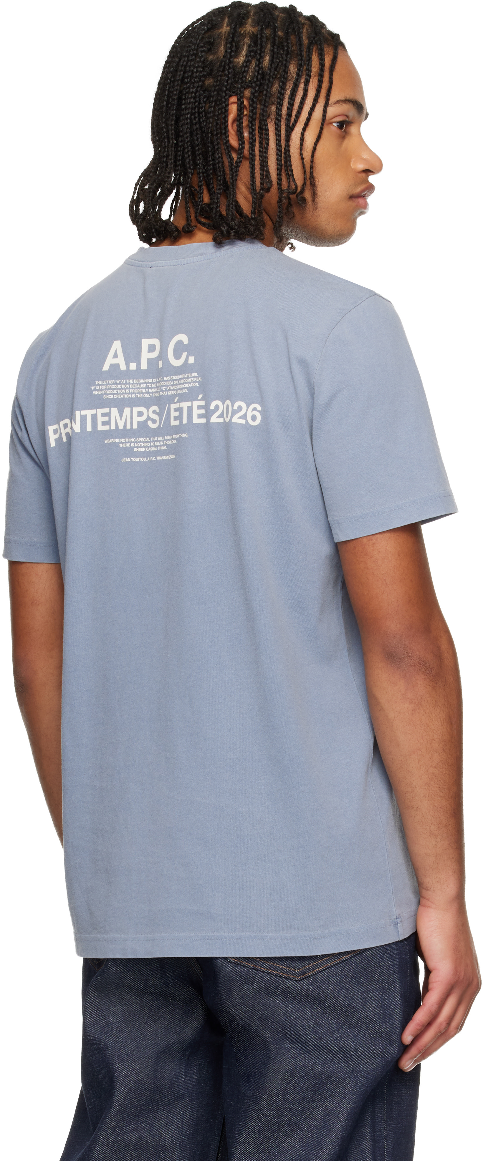 A.P.C. - 블루 APC 프랭탕 26 티셔츠
