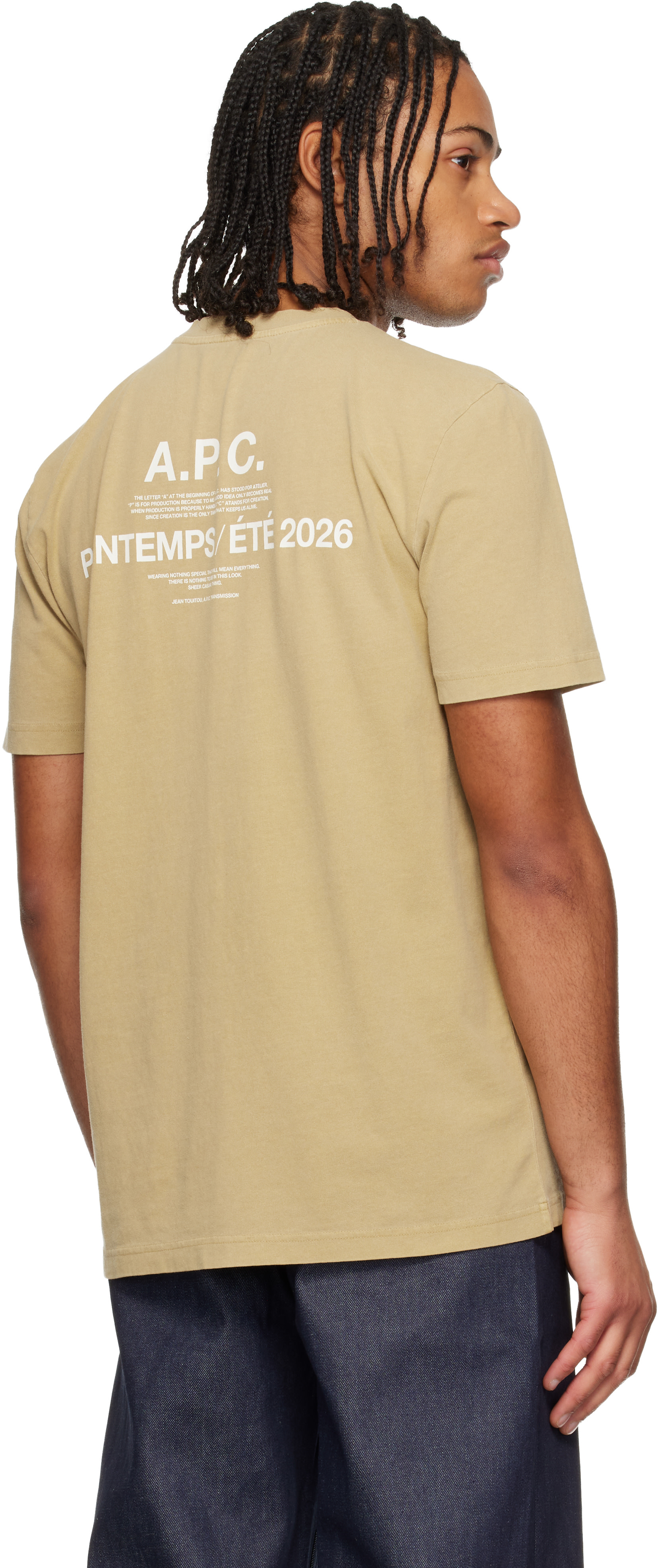 A.P.C. - 베이지 APC 프랭탕 26 티셔츠