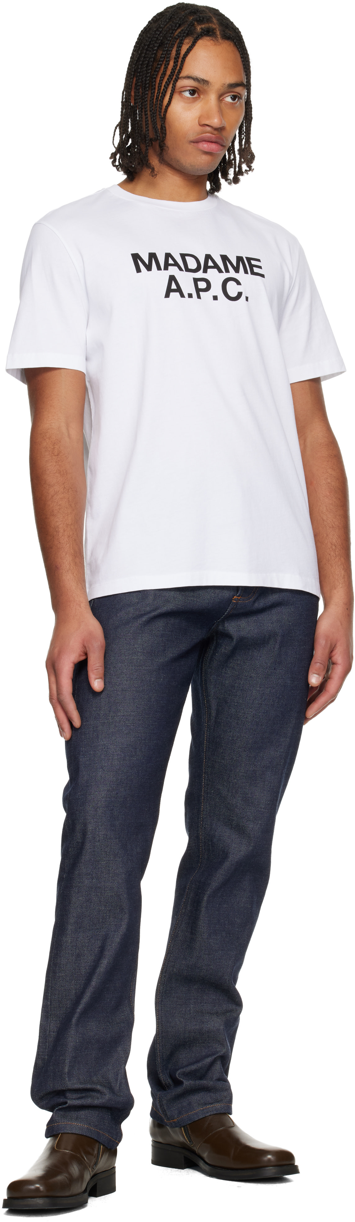 A.P.C.: ホワイト 'Madame' Tシャツ | SSENSE 日本