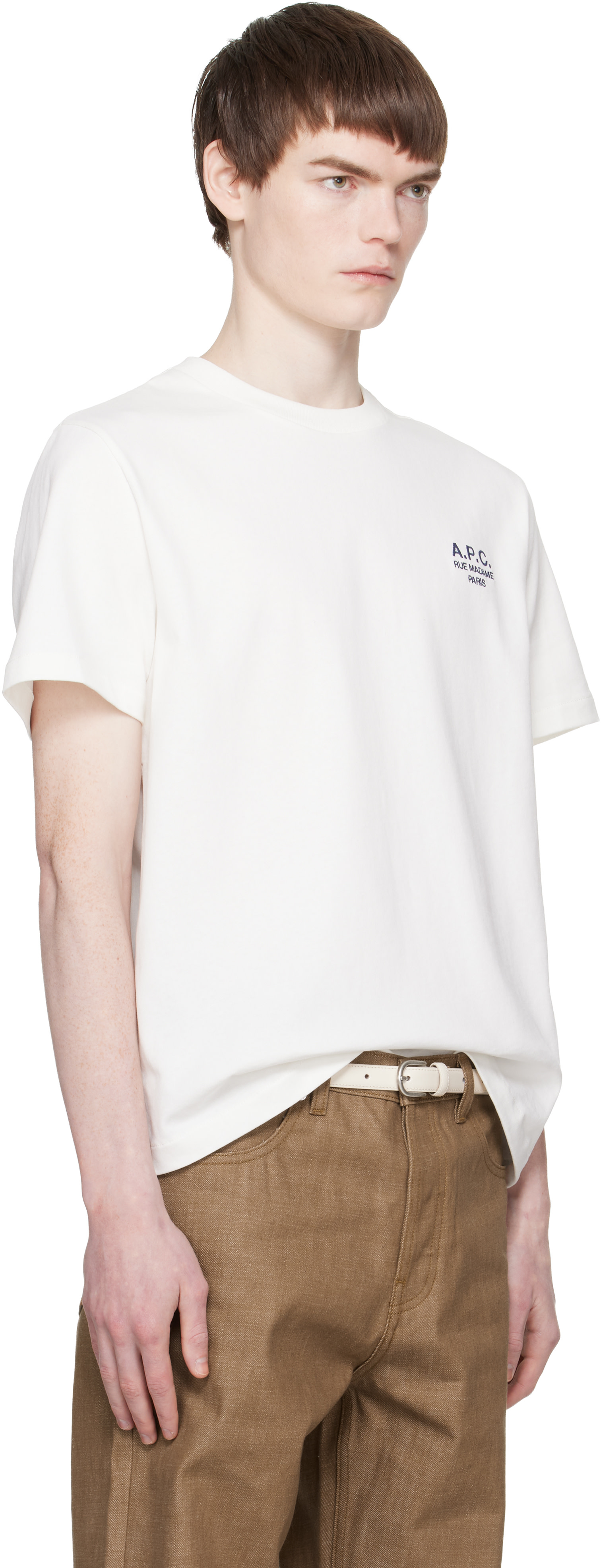 A.P.C.: ホワイト Standard 'Rue Madame' Tシャツ | SSENSE 日本