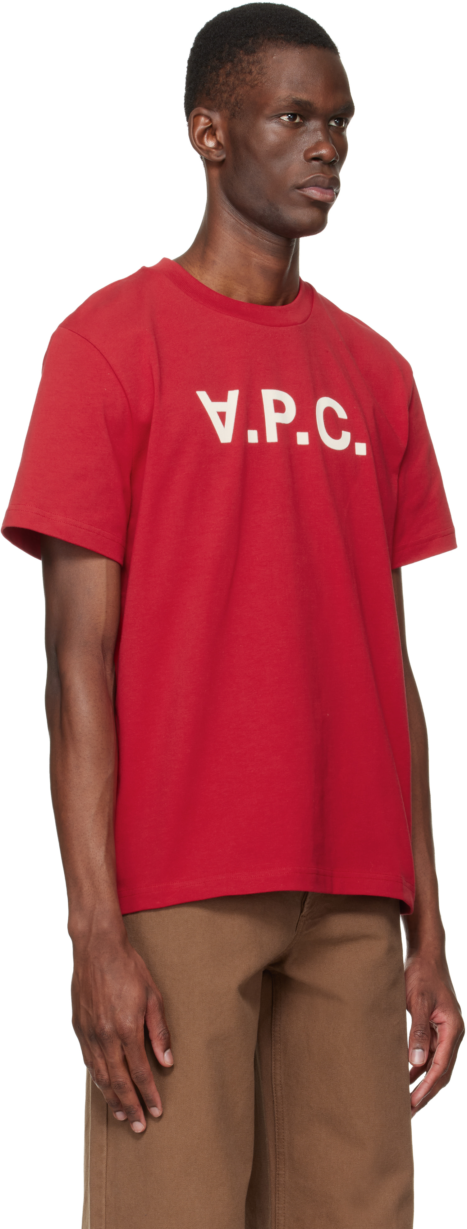 A.P.C. V.P.C. Tシャツ Mサイズ A.P.C.: レッド Standard Grand 'VPC' Tシャツ | SSENSE 日本