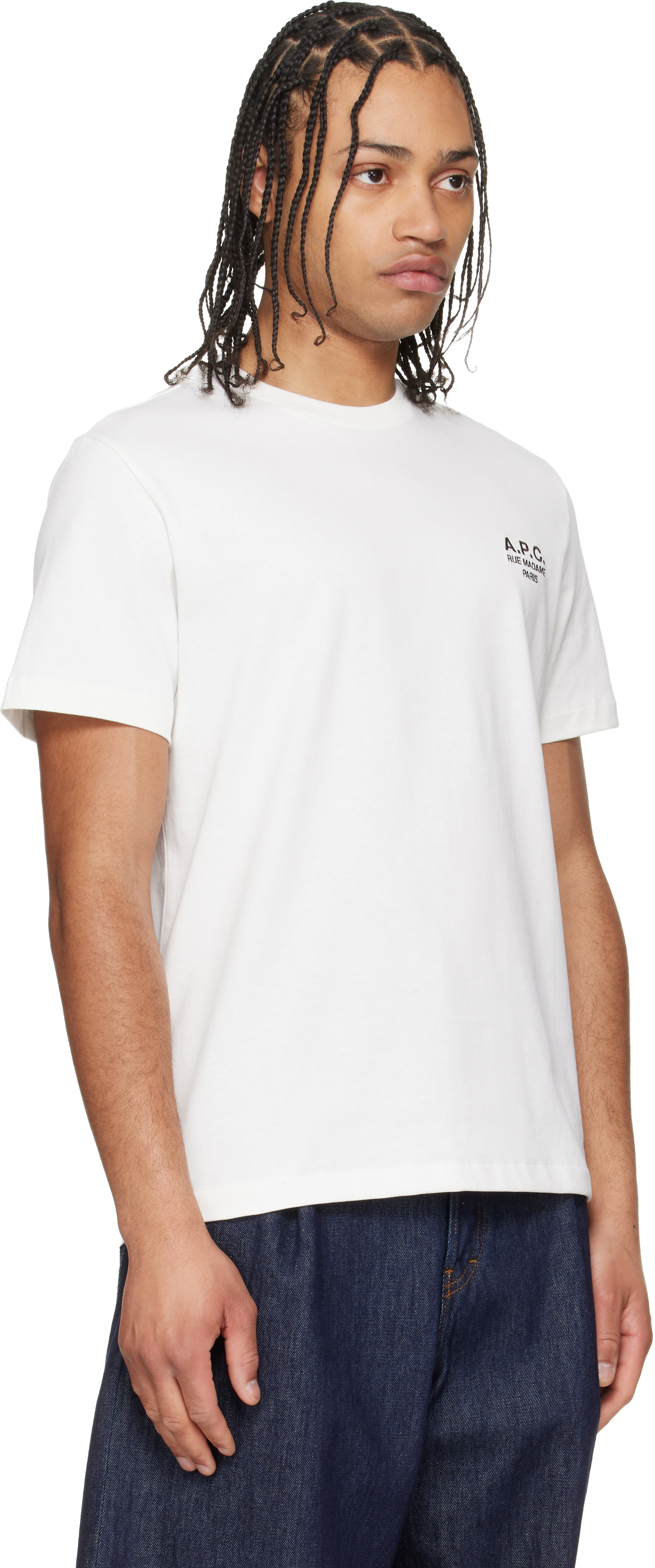 A.P.C.: White Standard 'Rue Madame' T-shirt | SSENSE