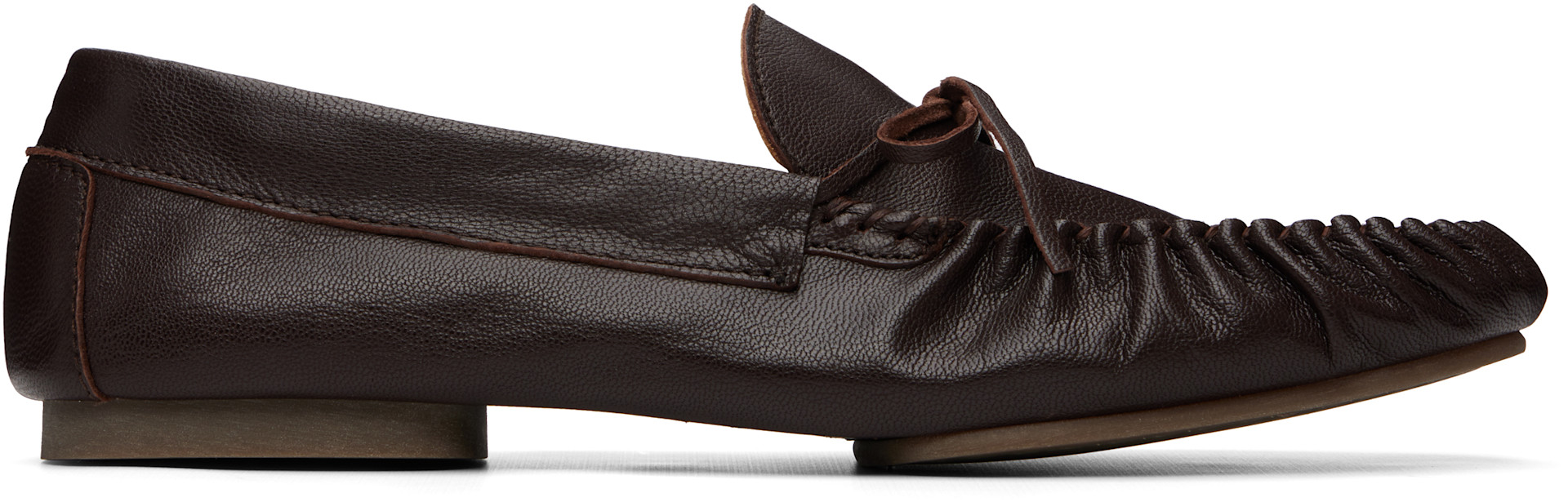 A.P.C. - Flâneurs bruns à bout de style mocassin