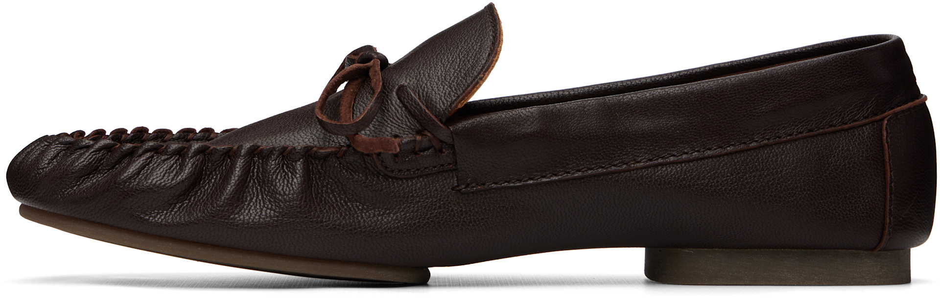 A.P.C. - Flâneurs bruns à bout de style mocassin