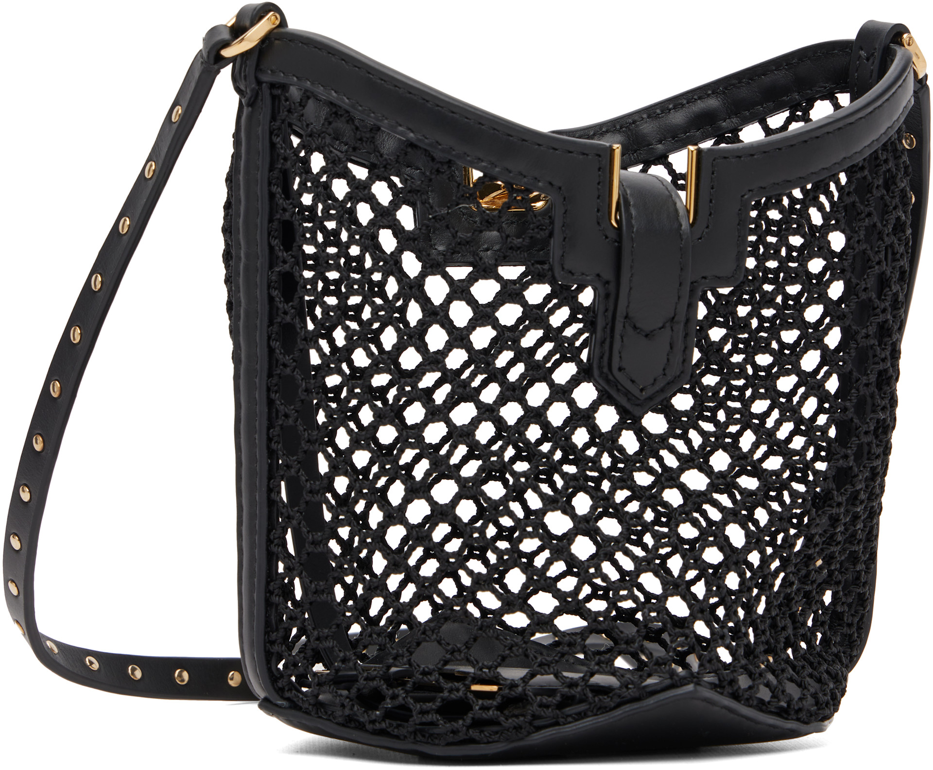 Lanvin: Black 'Catch by Lanvin' Nano Bucket Bag | SSENSE