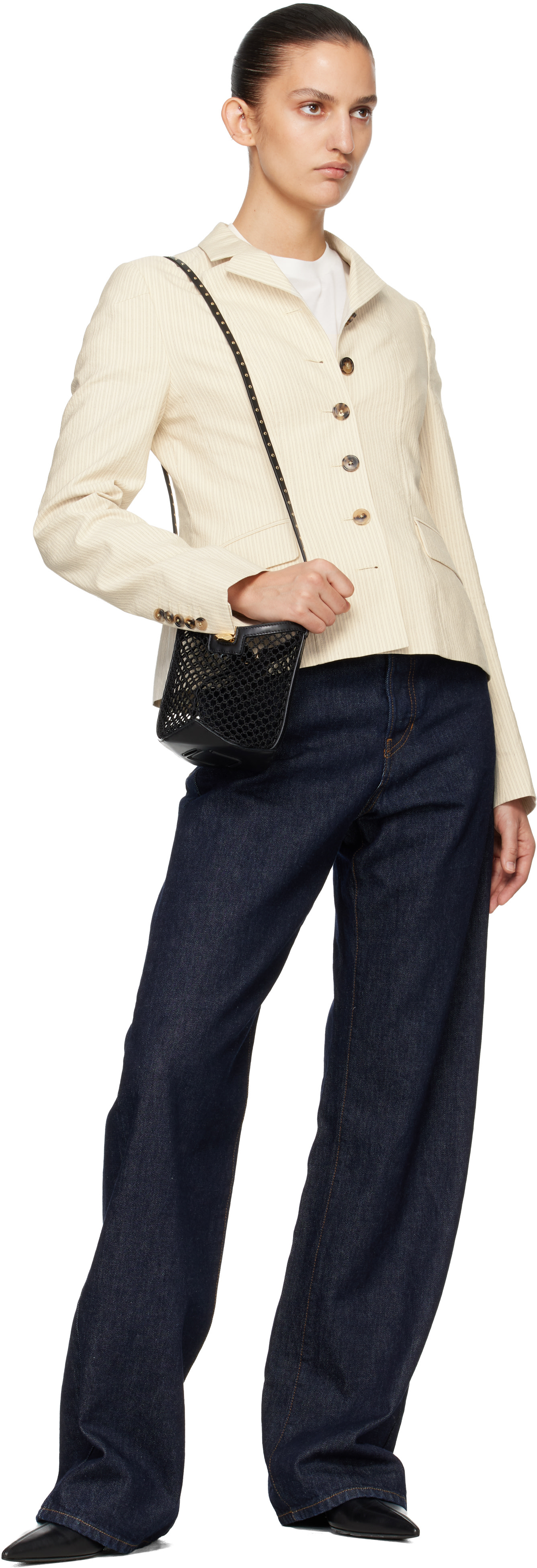Lanvin: Black 'Catch by Lanvin' Nano Bucket Bag | SSENSE