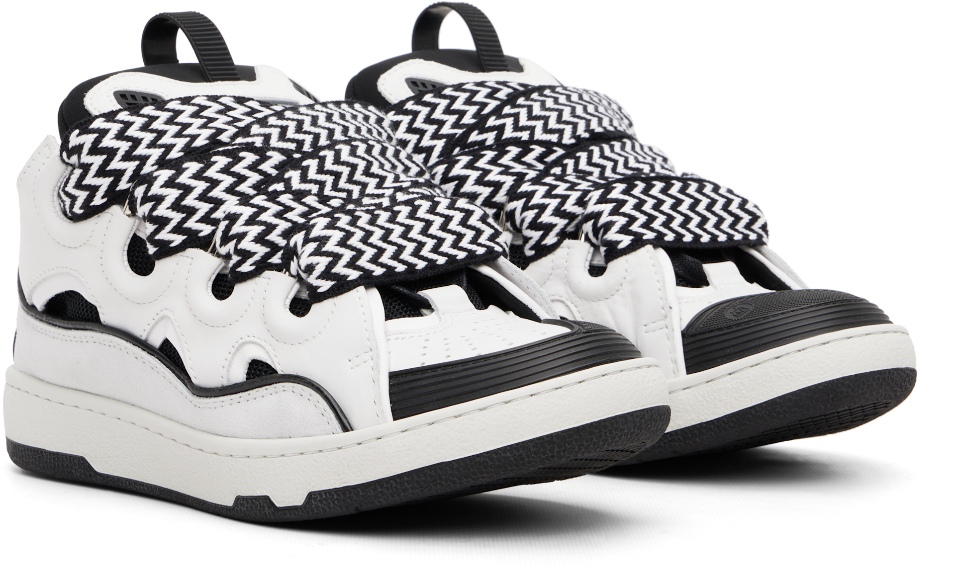 Lanvin: White Curb Sneakers | SSENSE Taiwan