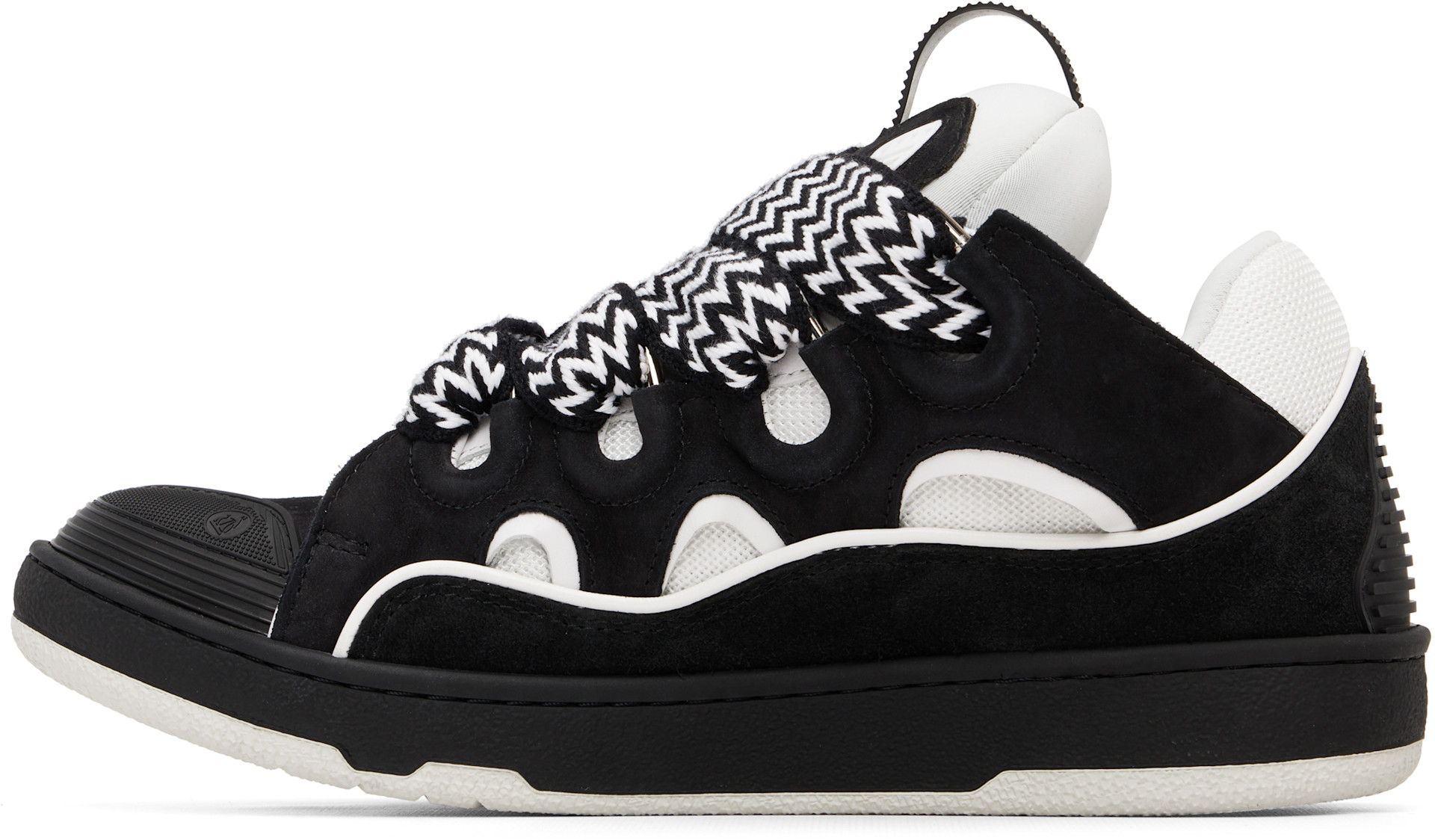 Lanvin - Baskets Curb noir et blanc