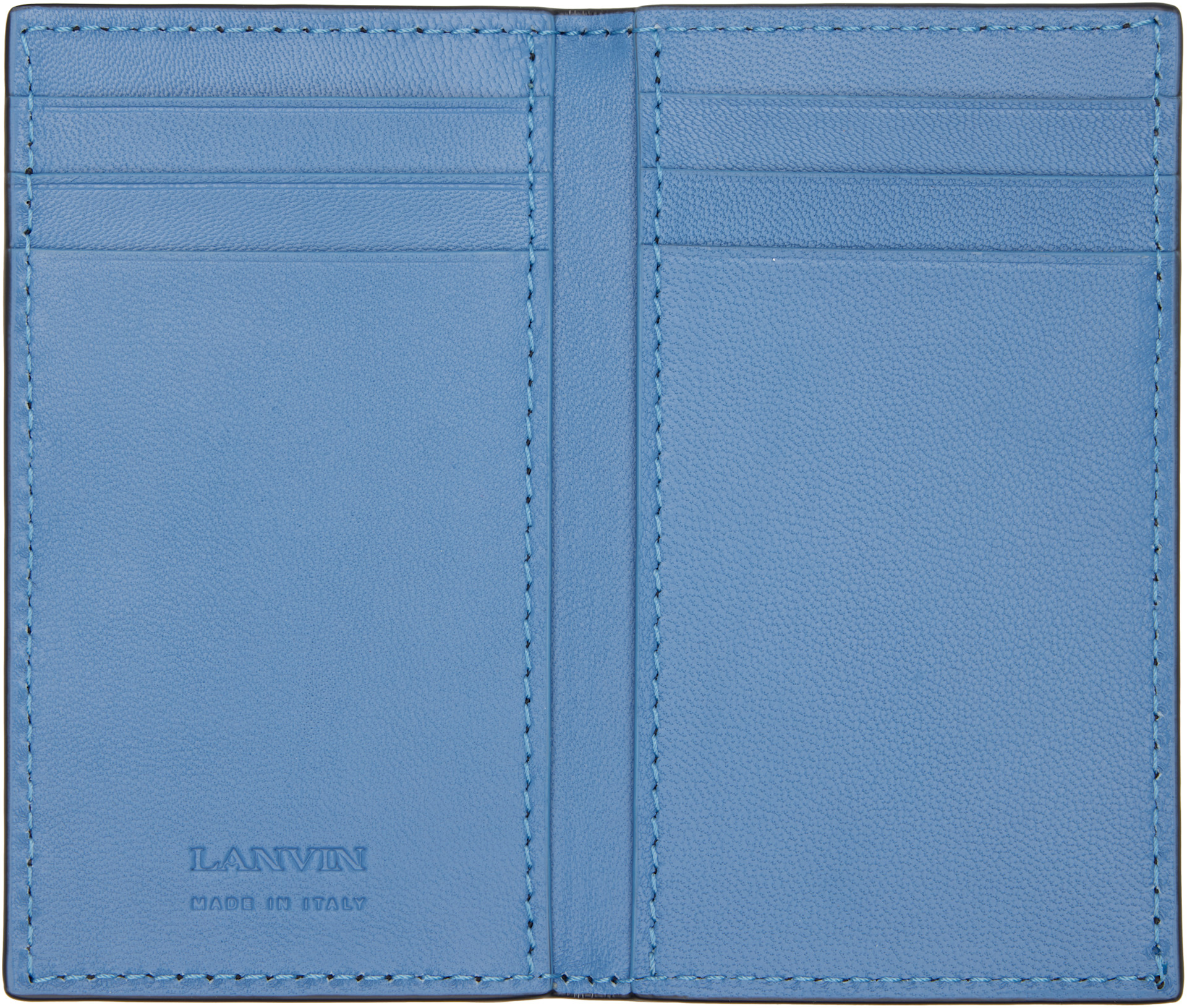 Lanvin - Black & Brown 'Catch By Lanvin' Two Fold Card Holder