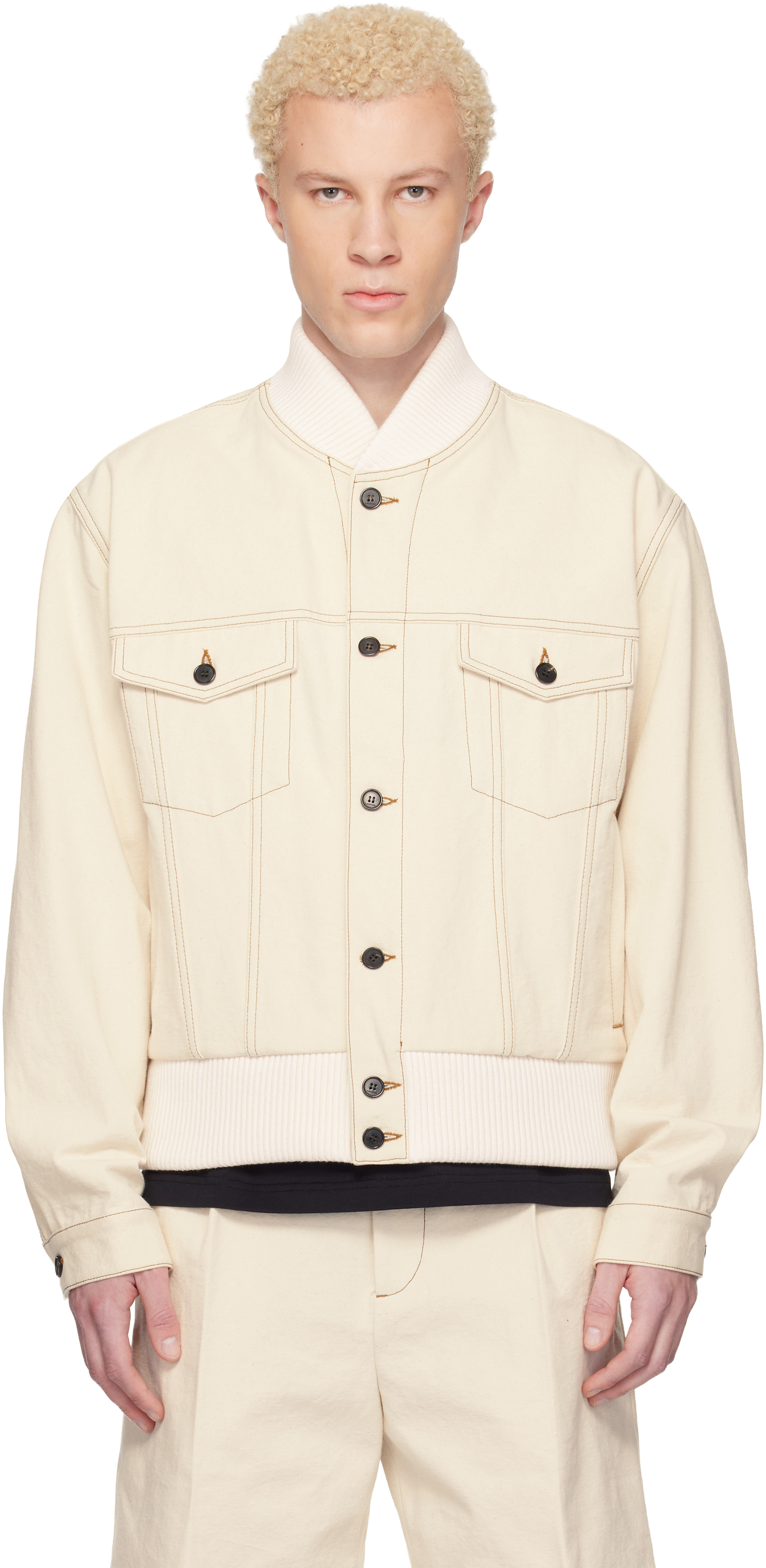 Lanvin - オフホワイト Teddy ジャケット