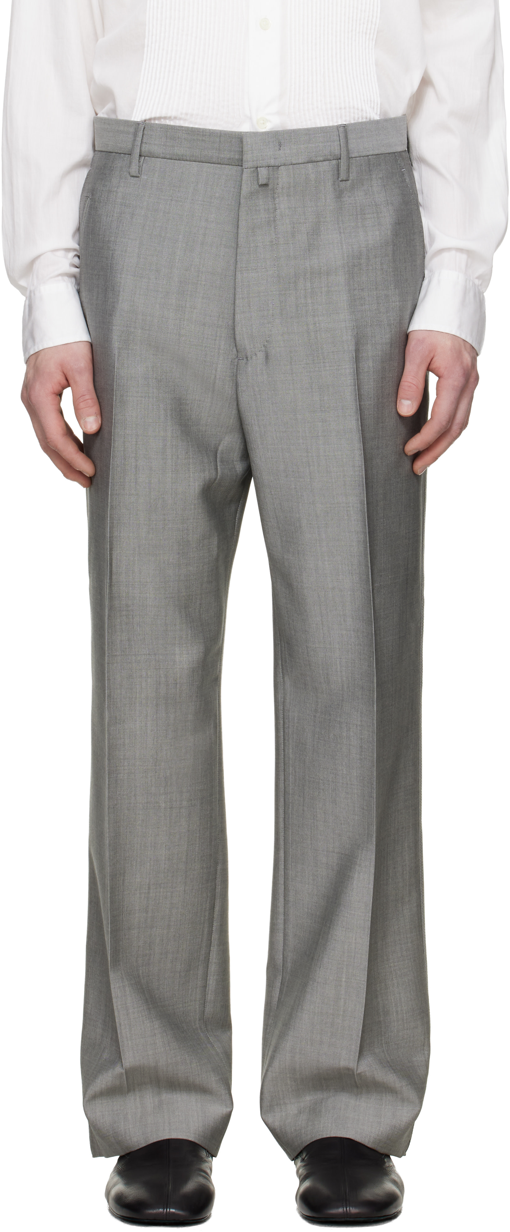 Lanvin - Pantalon droit gris