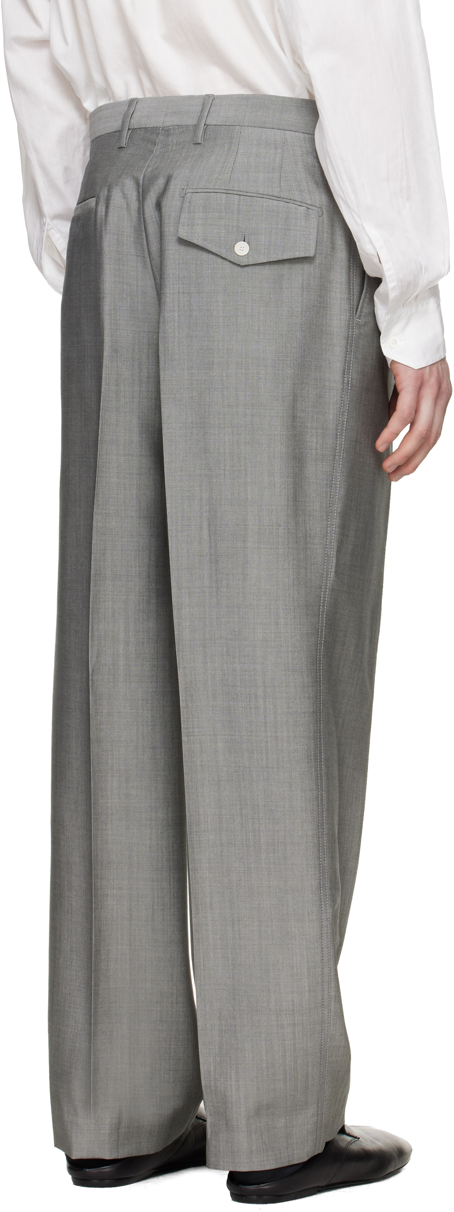 Lanvin - Pantalon droit gris