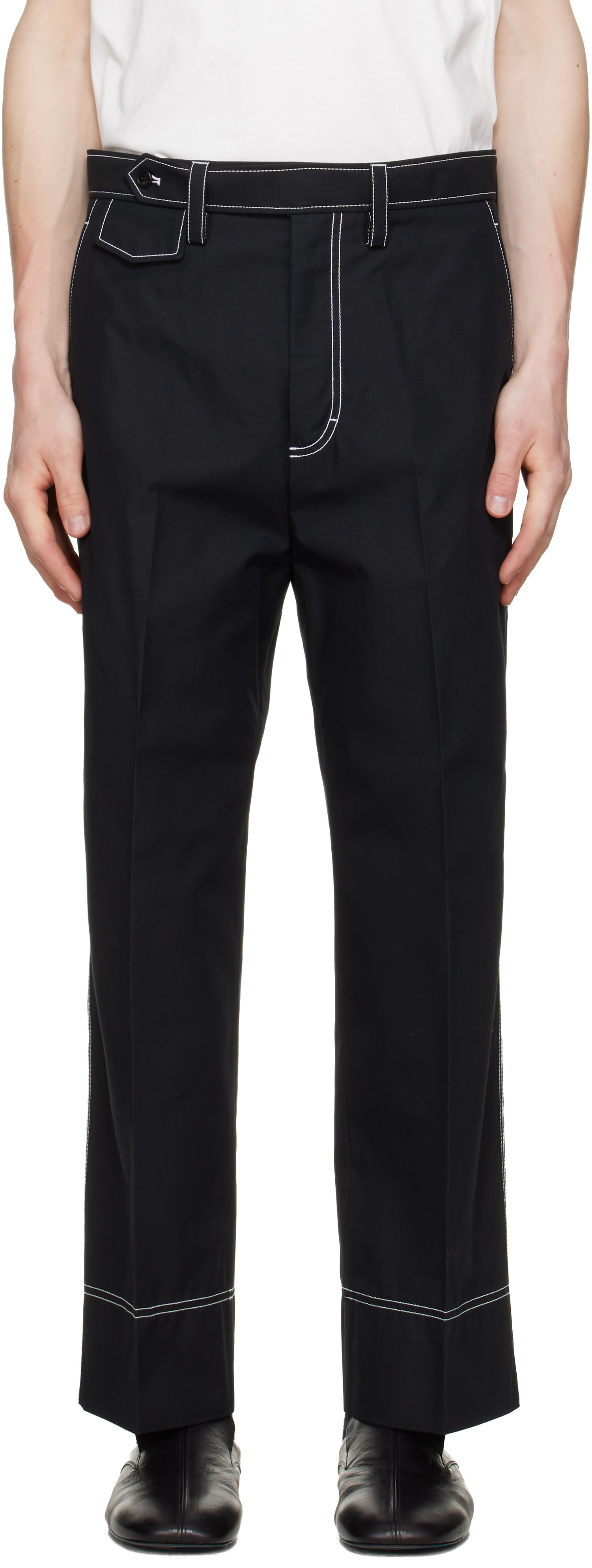 Lanvin - Pantalon de travail noir
