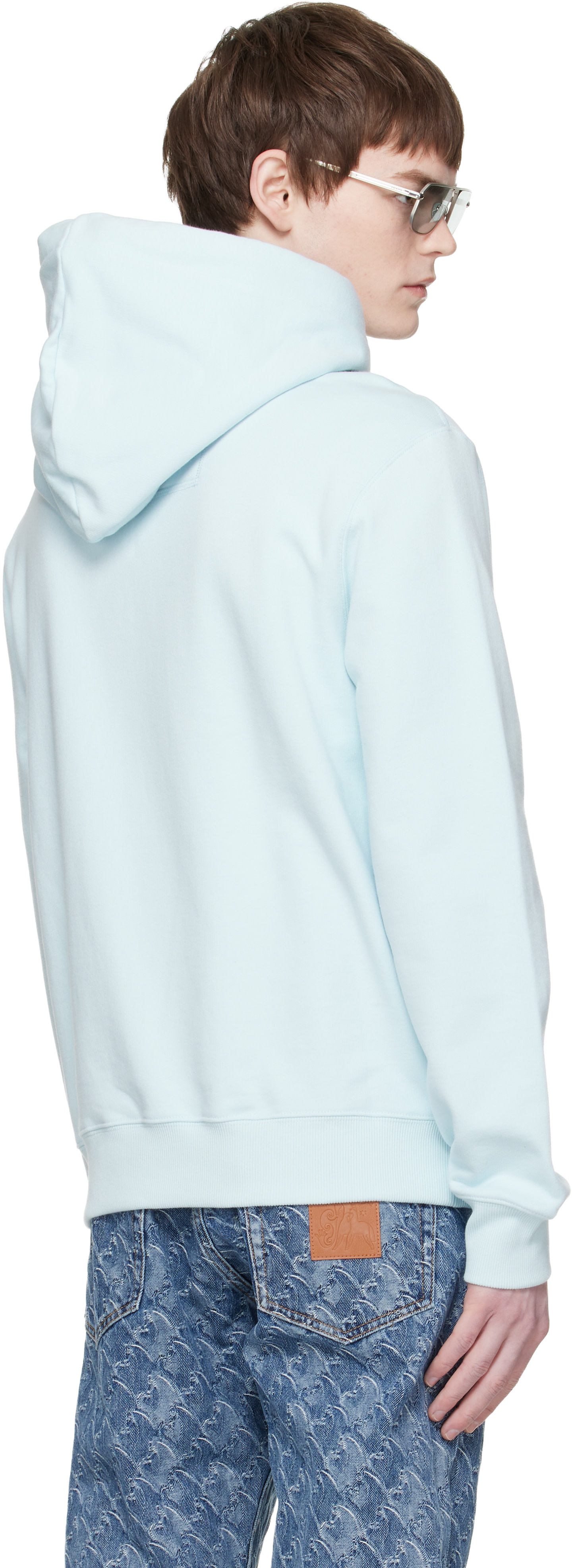 Lanvin - Pull à capuche bleu - Lunar Year Horse
