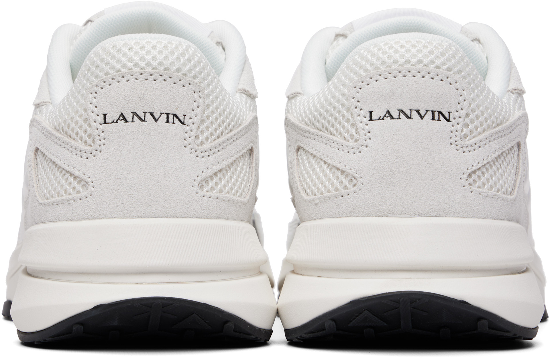 Lanvin - Baskets JLA blanc cassé en filet