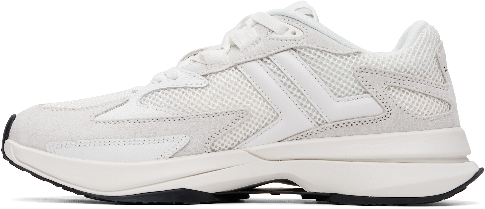 Lanvin - Baskets JLA blanc cassé en filet