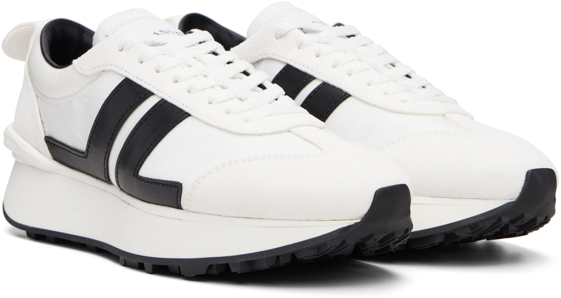 Lanvin - White Nylon Bumpr Sneakers