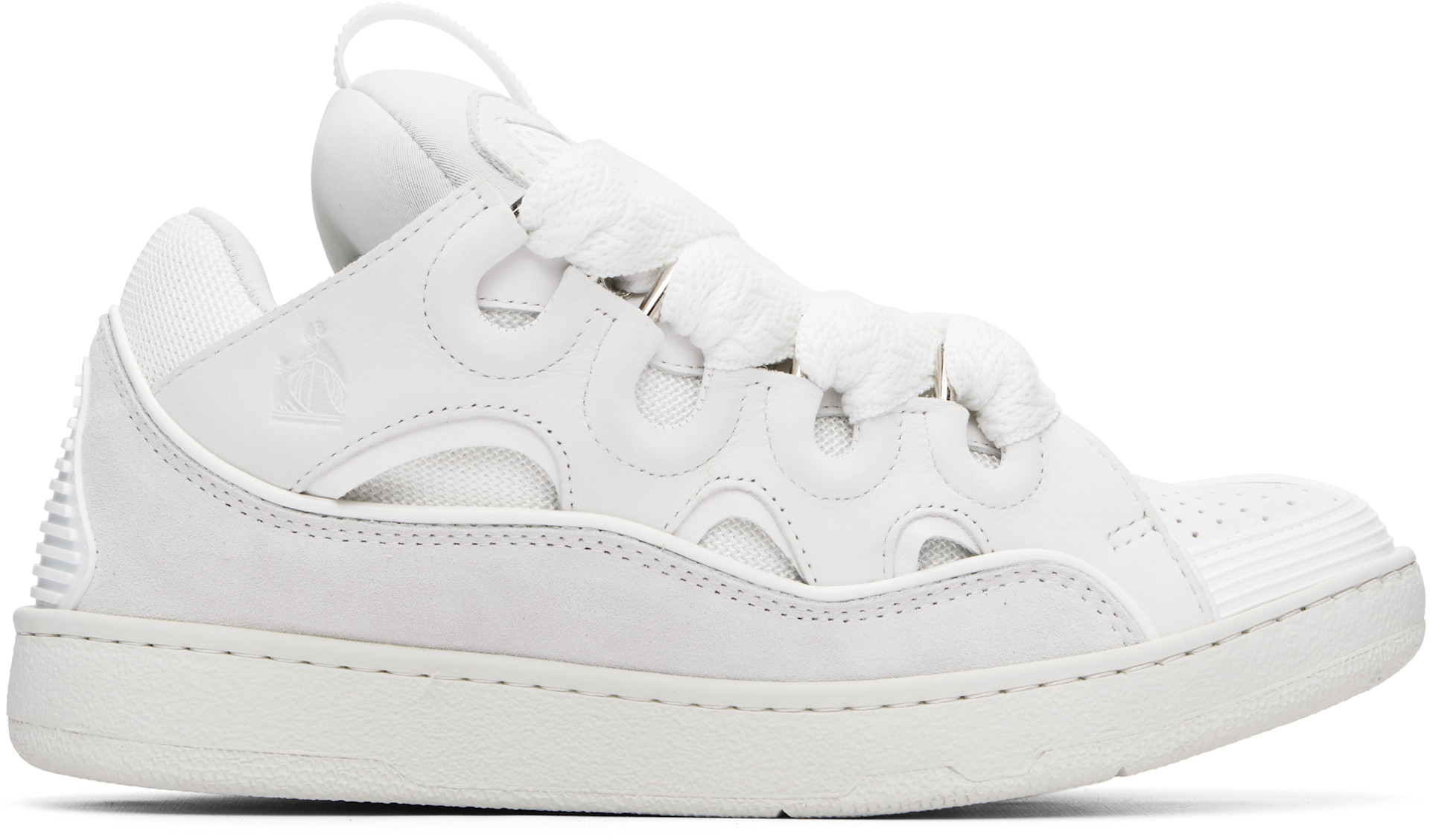 Lanvin - Baskets Curb blanches