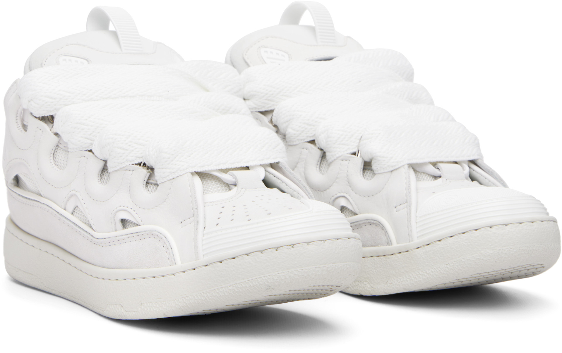 Lanvin - Baskets Curb blanches