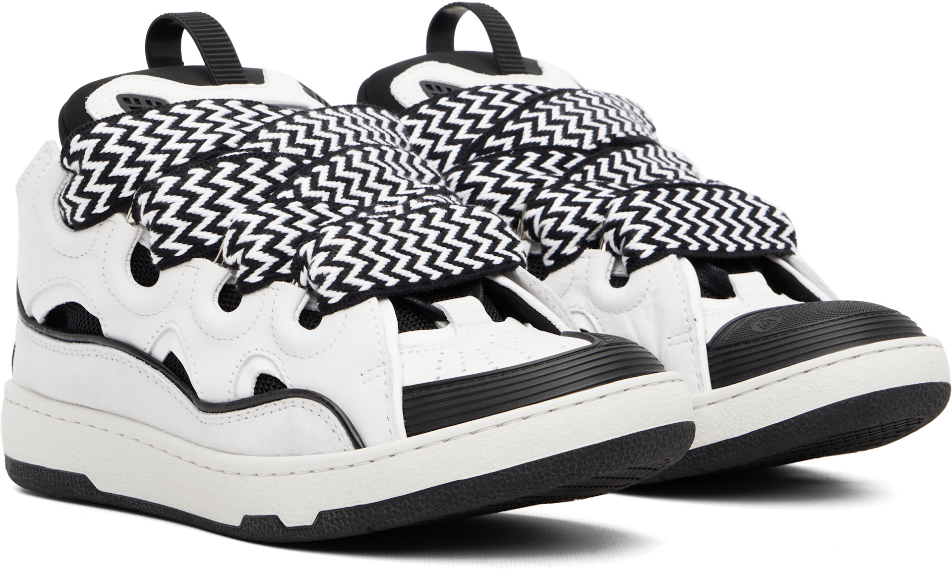 Lanvin: White Curb Sneakers | SSENSE