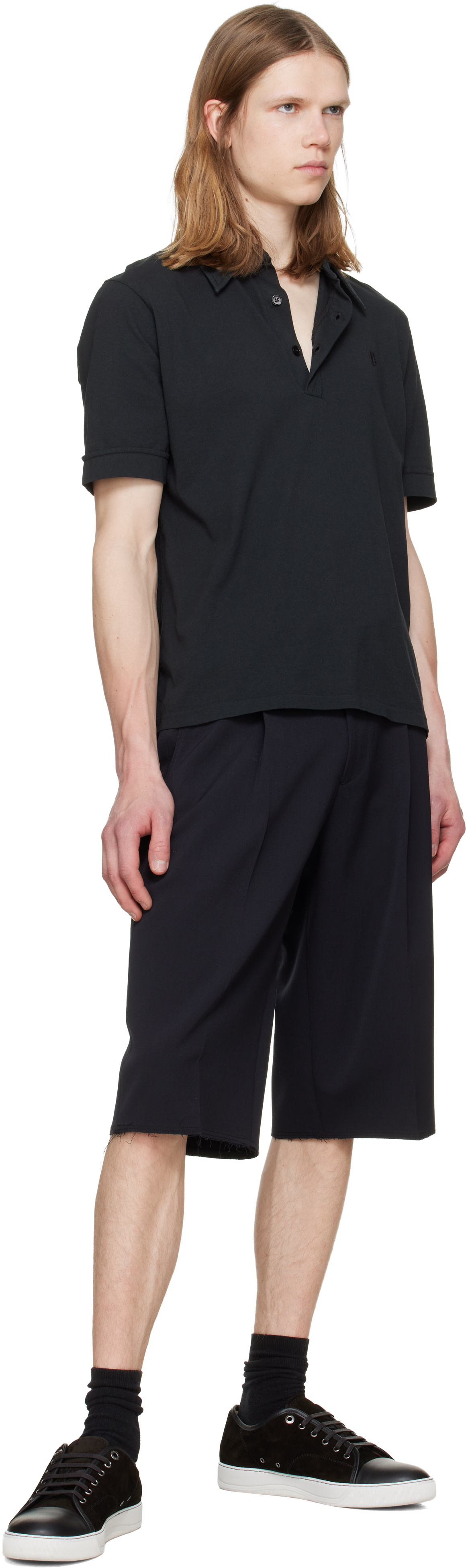 Lanvin - ブラック DBB1 Leather & Suede スニーカー