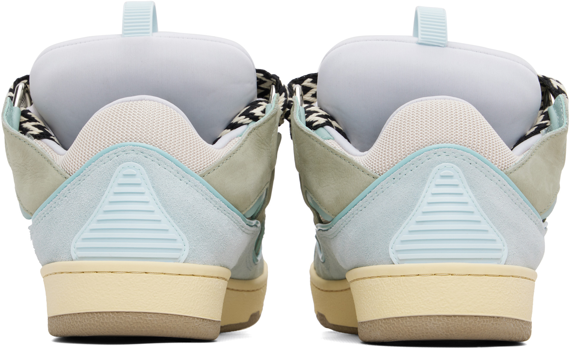 Lanvin - Baskets Curb bleues en cuir
