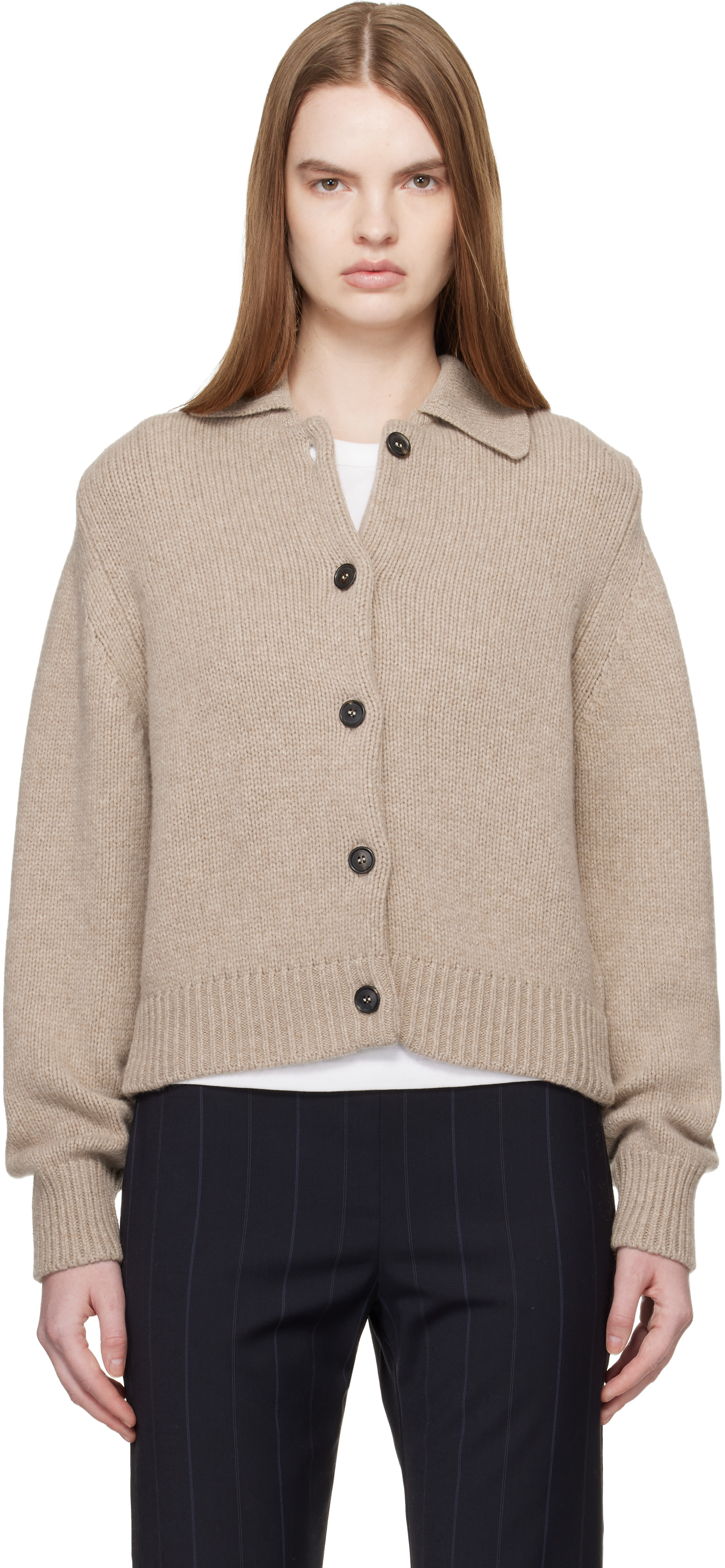 &Daughter - Blouson Winny beige à col