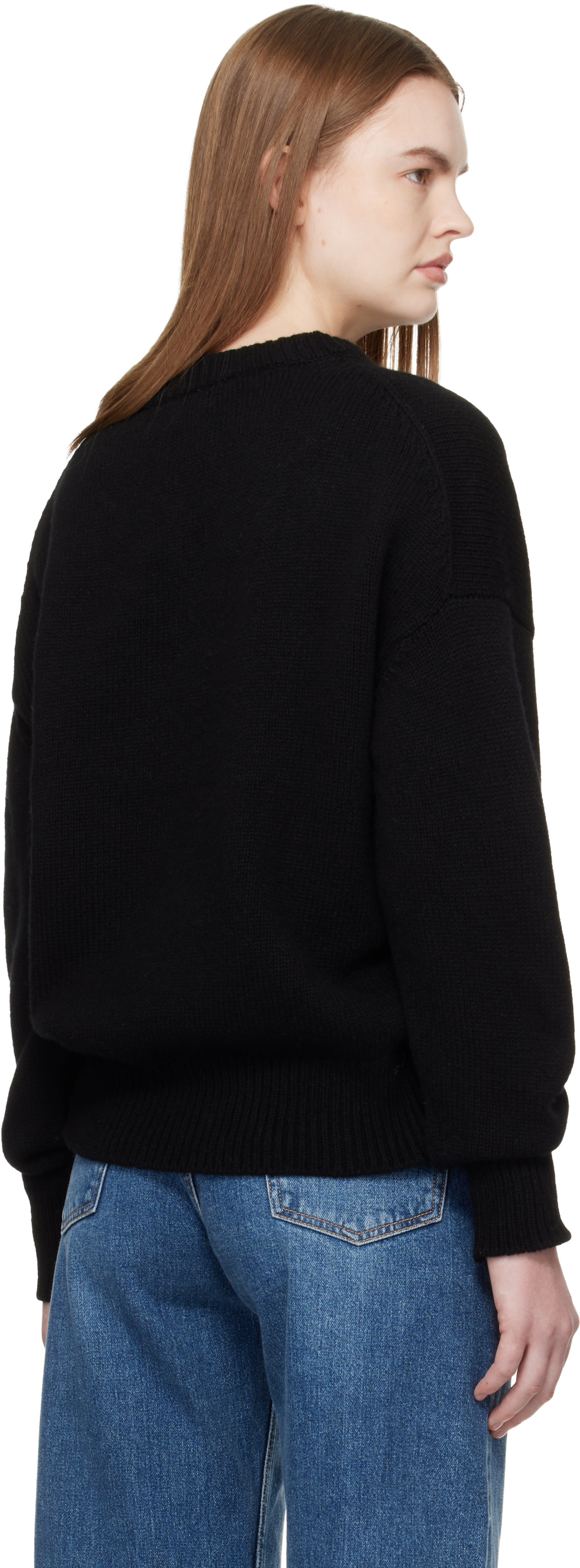 &Daughter - Pull décontracté Balla noir à col en V