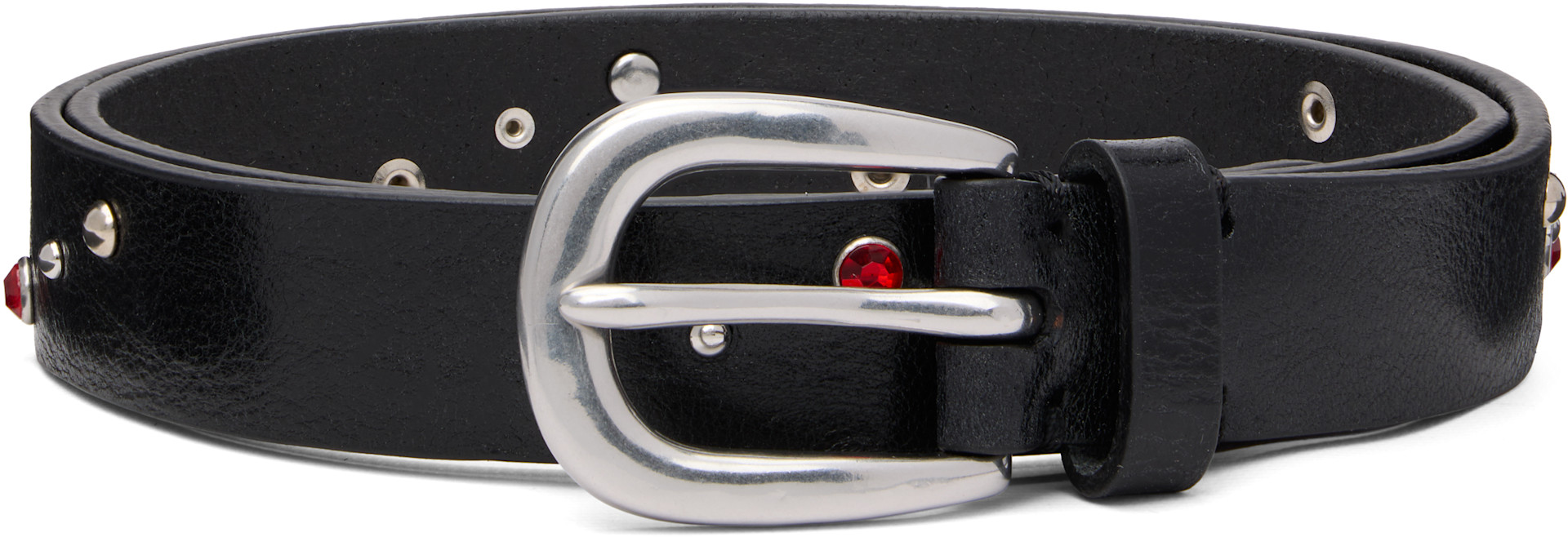 Paul Smith - Black Leather Studded Belt