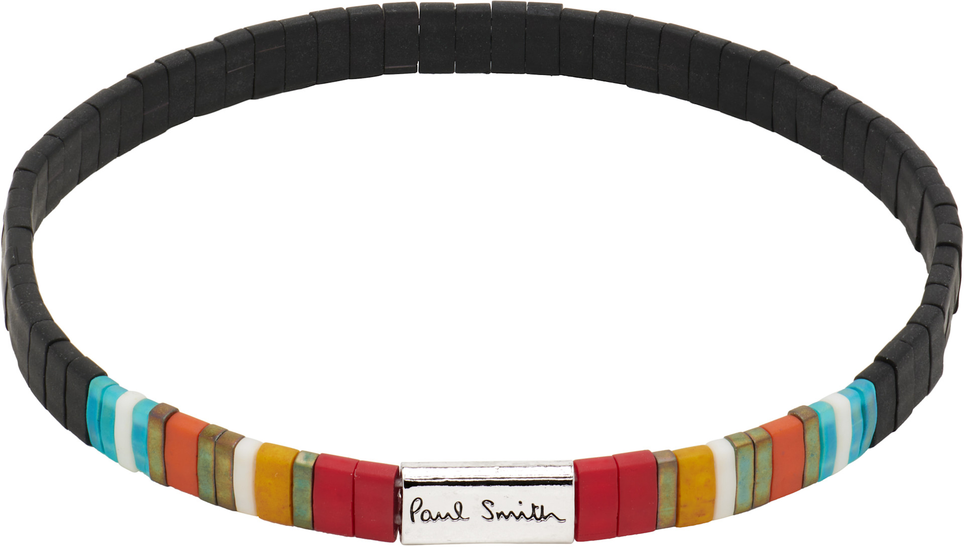 Paul Smith - 스트라이프 플랫 비즈 브레이슬릿