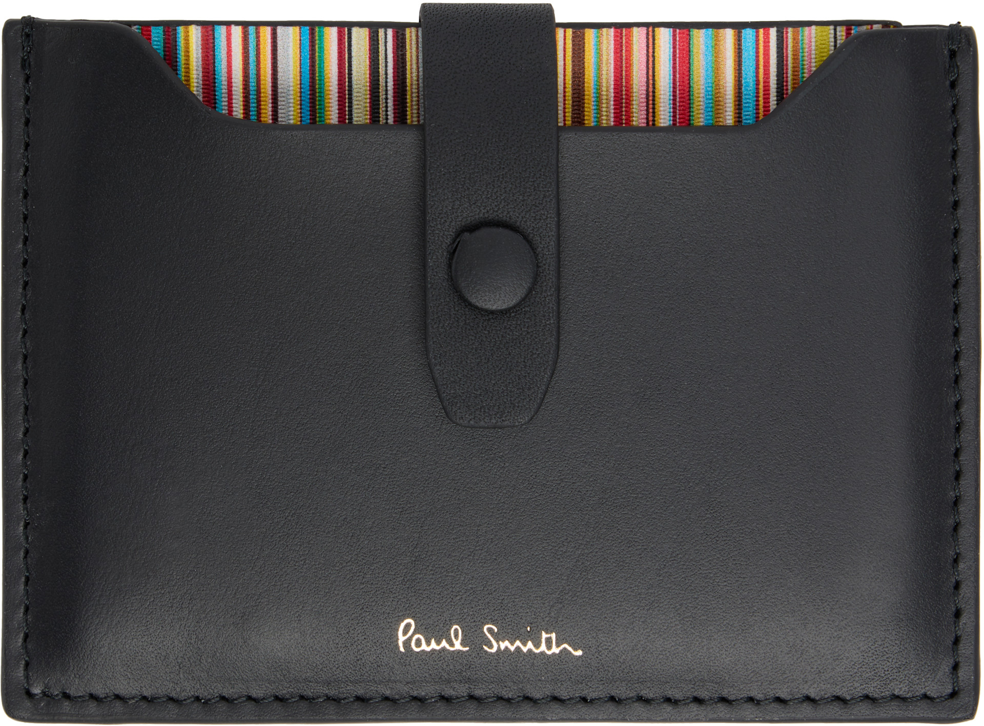Paul Smith - 블랙 로고 스탬프 카드 지갑
