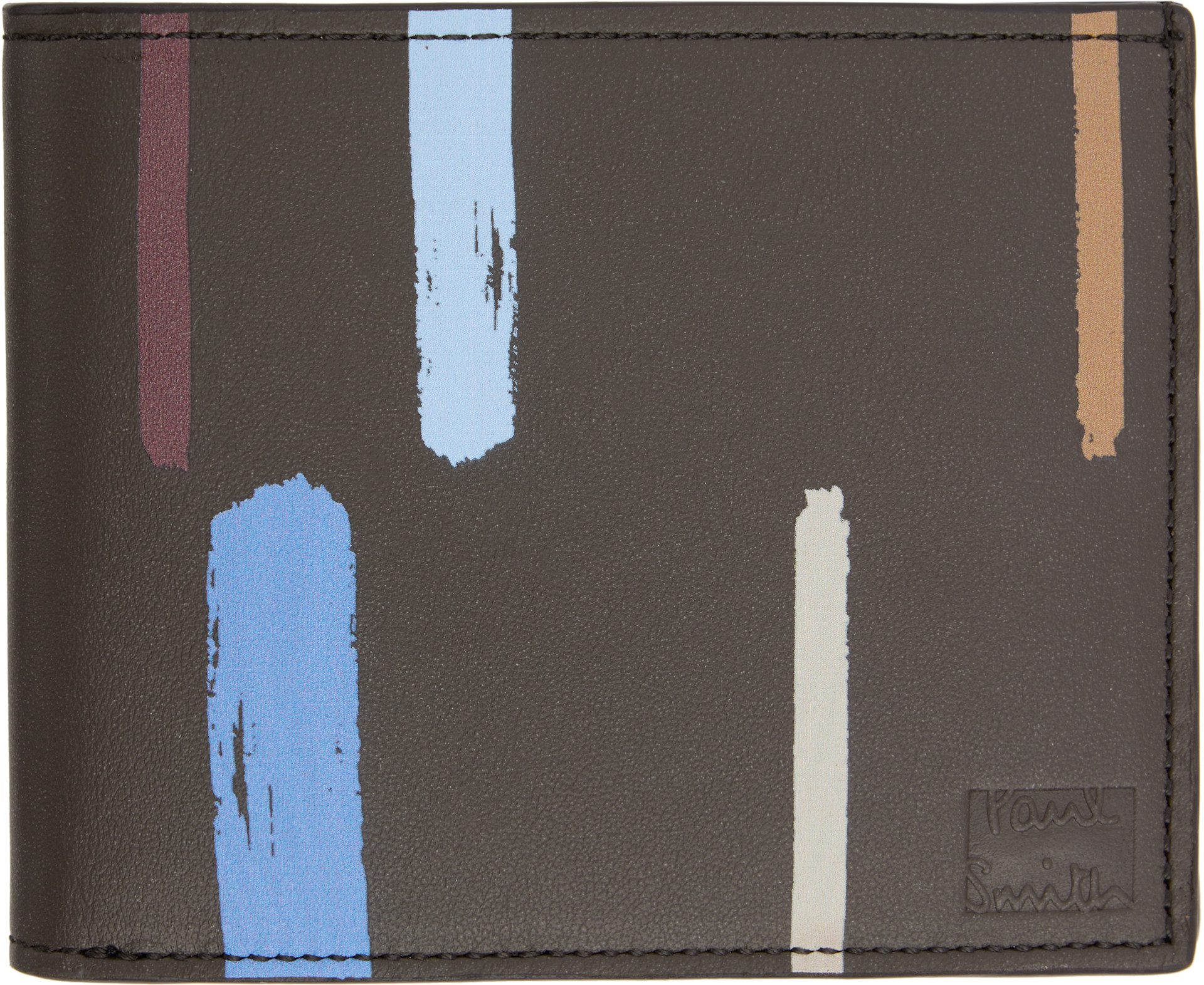 Paul Smith - Portefeuille brun à rayures