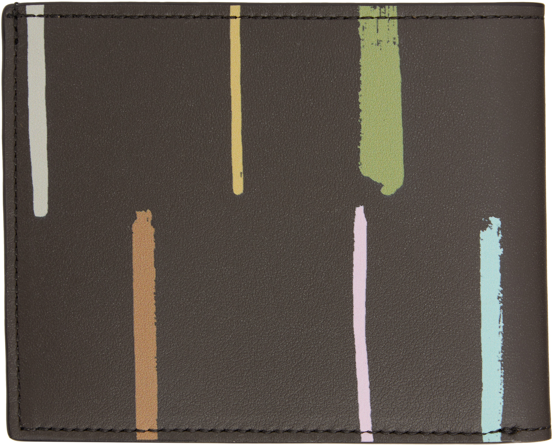 Paul Smith - Portefeuille brun à rayures