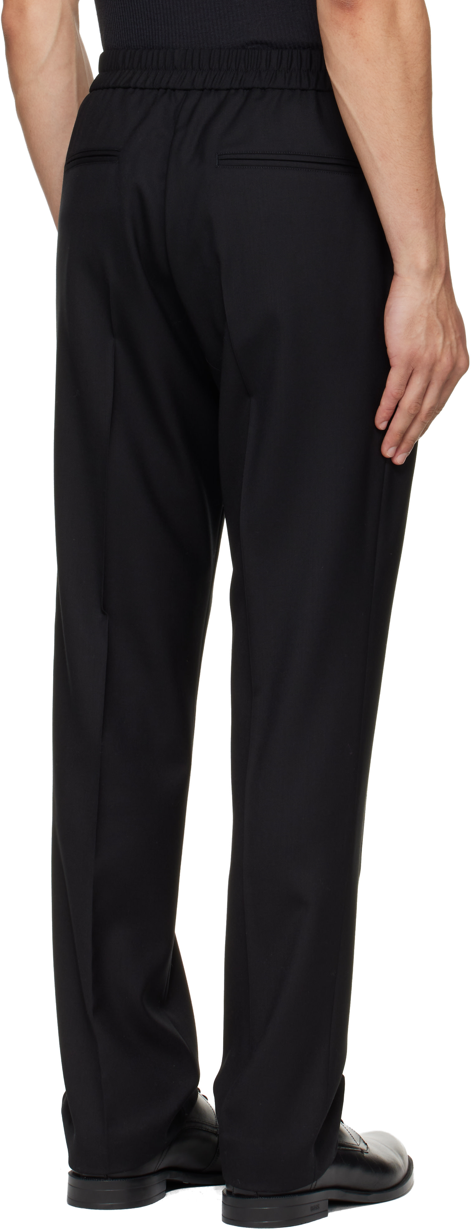 Paul Smith - Black 'A Suit To Travel In' Elasticated-Waist Trousers