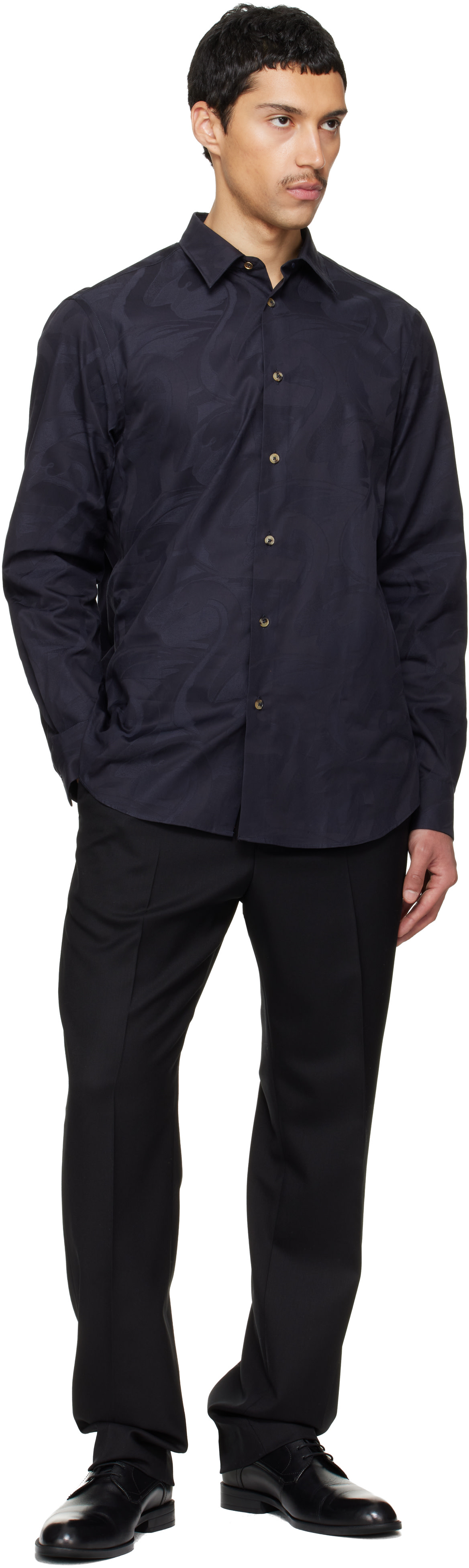 Paul Smith - Black 'A Suit To Travel In' Elasticated-Waist Trousers