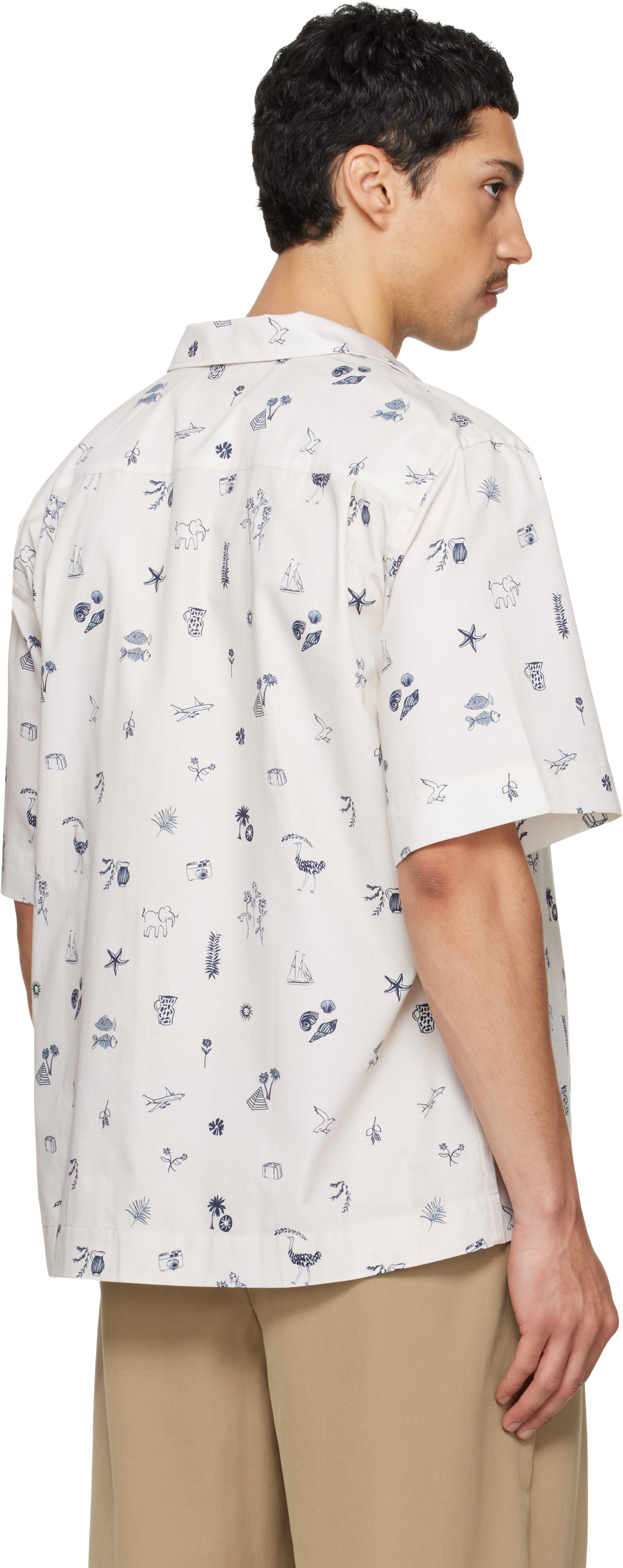 Paul Smith - 오프 화이트 S/S 캐주얼 핏 셔츠