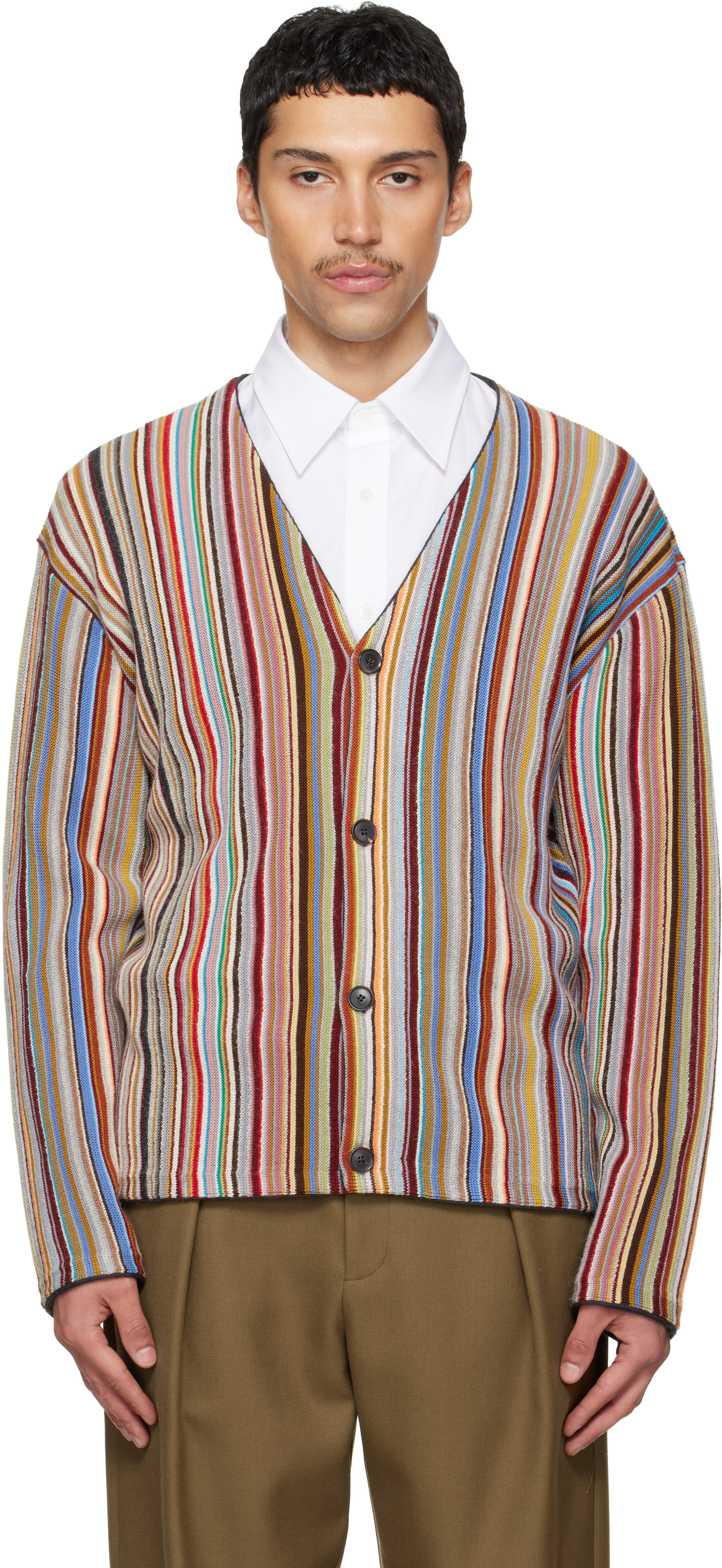 Paul Smith: Multicolor 'Signature Stripe' Merino Wool-Blend