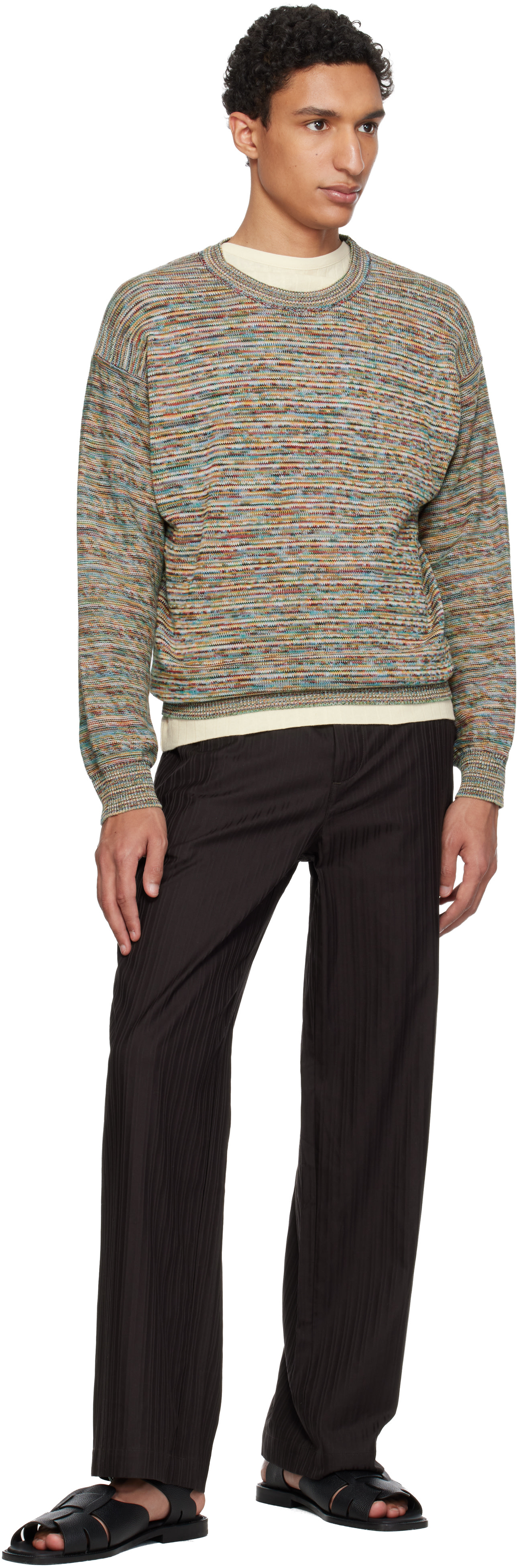 Paul Smith: Multicolor 'Signature Stripe' Knitted Cotton Sweater