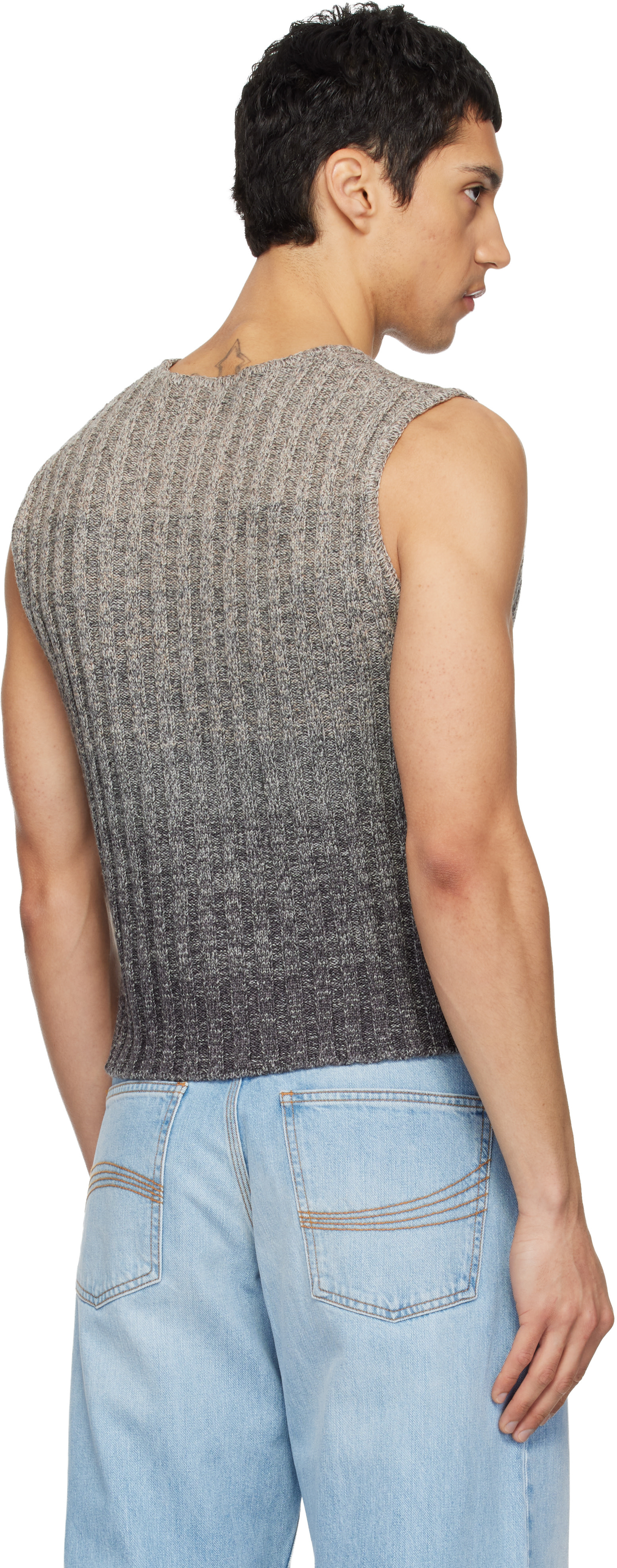 ERL - Gilet dégradé gris